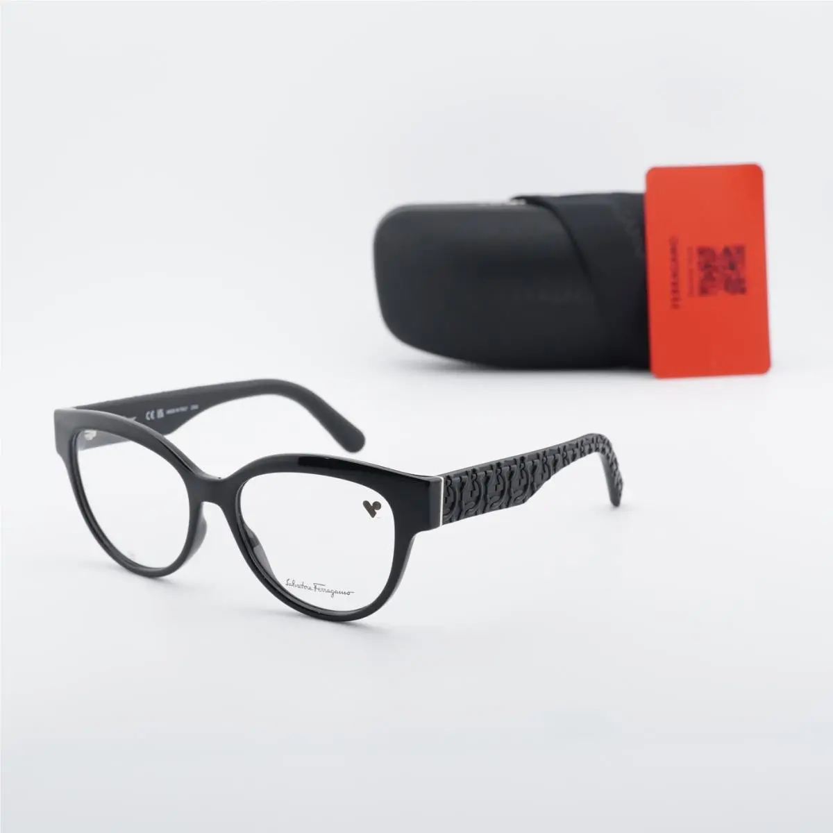 SF2957E 001 Black 54mm Eyeglasses by Salvatore Ferragamo