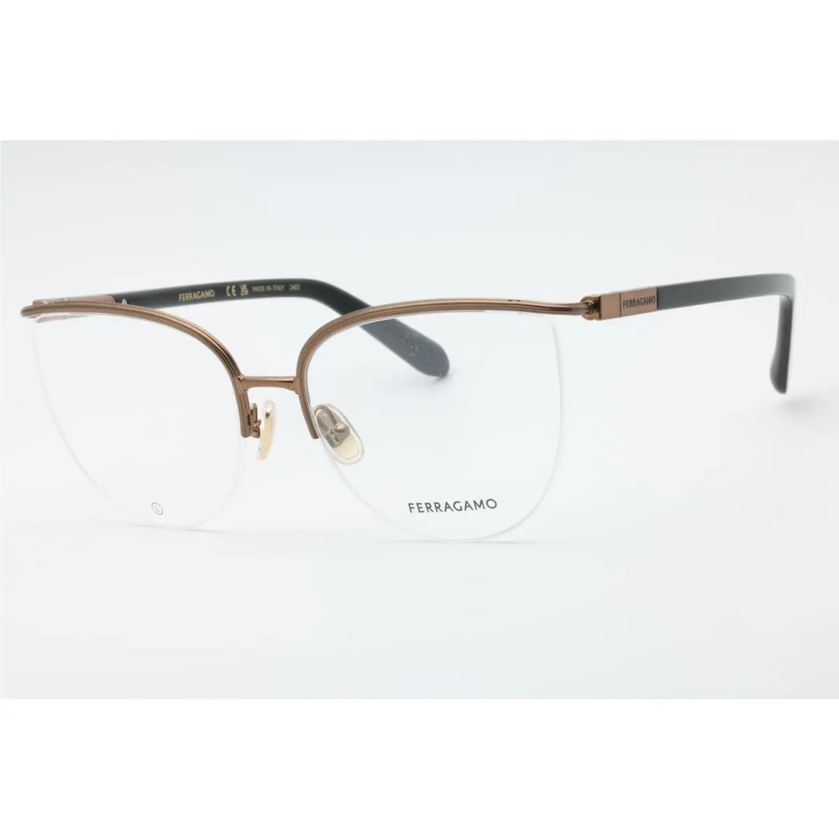 Salvatore Ferragamo SF2227 730 Eyeglasses Gold Frame 56mm