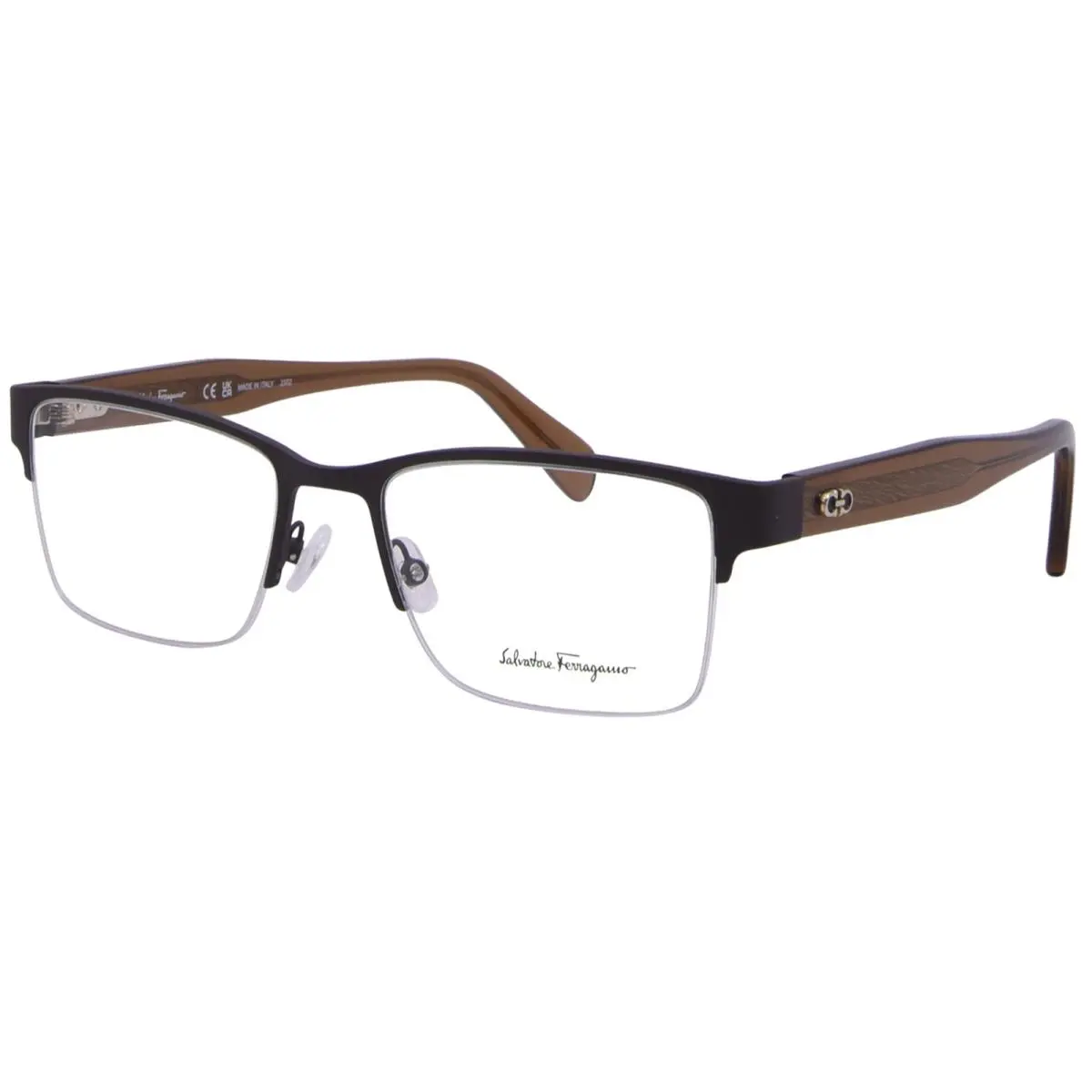 Ferragamo SF-2222 202 Matte Brown Eyeglasses 54/19/150