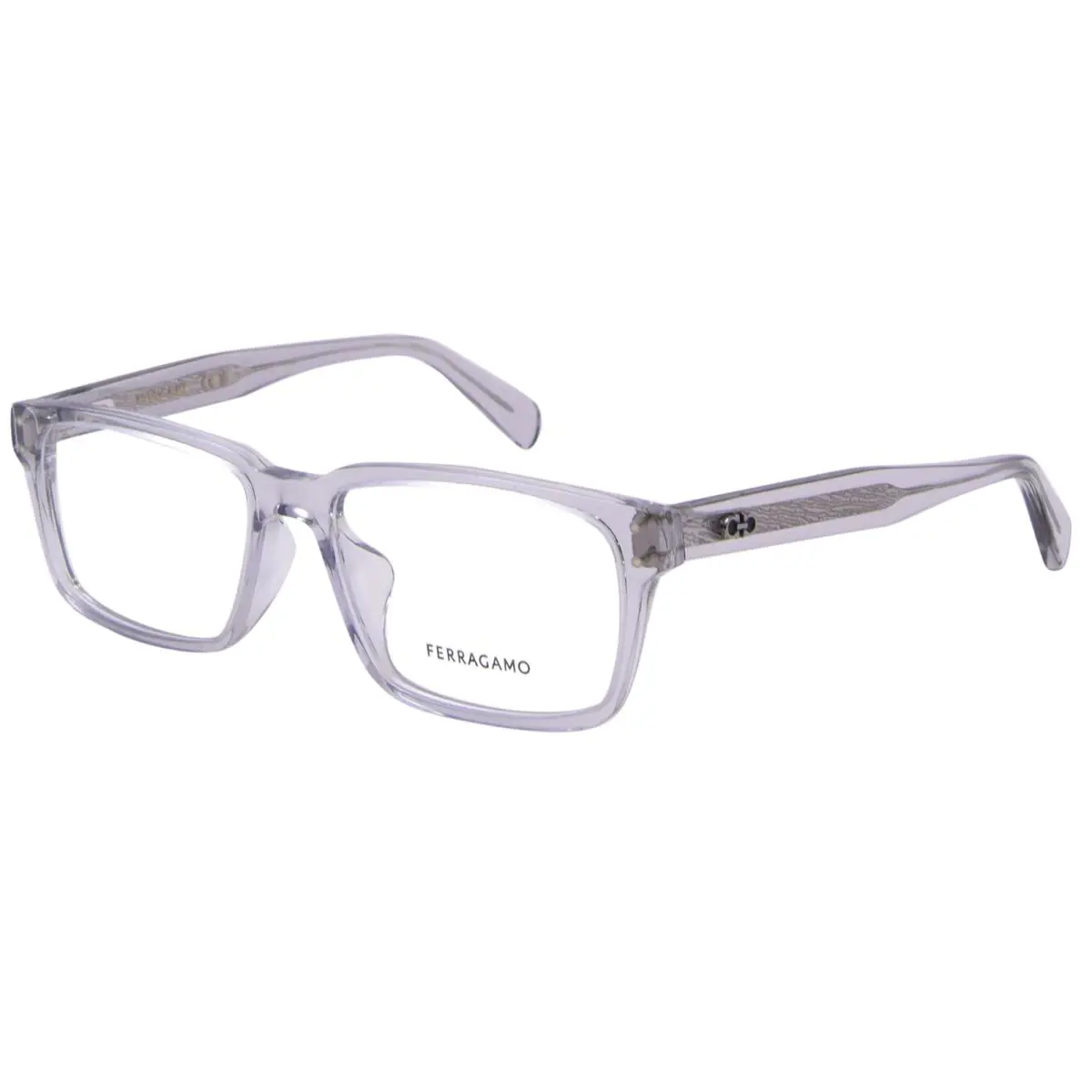 Salvatore Ferragamo SF3000LB 050 Eyeglasses Men`s Crystal Grey Full Rim 57mm