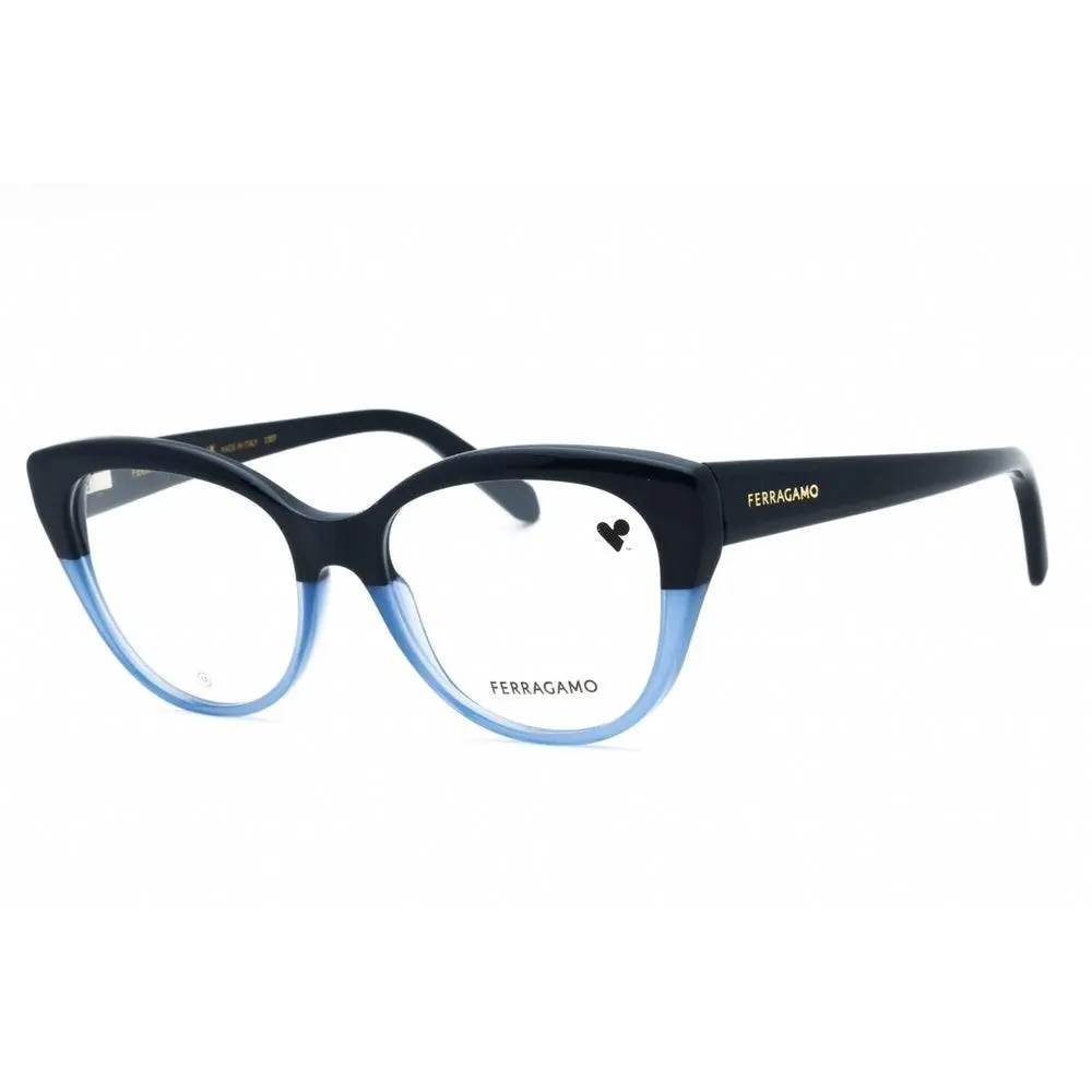 Ferragamo Women`s Cat-eye 53mm Eyeglasses Frames Blue SF2970-414