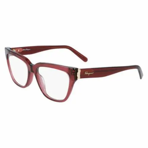 Salvatore Ferragamo SF2893 604 Crystal Burgundy Eyeglasses 53/16/140