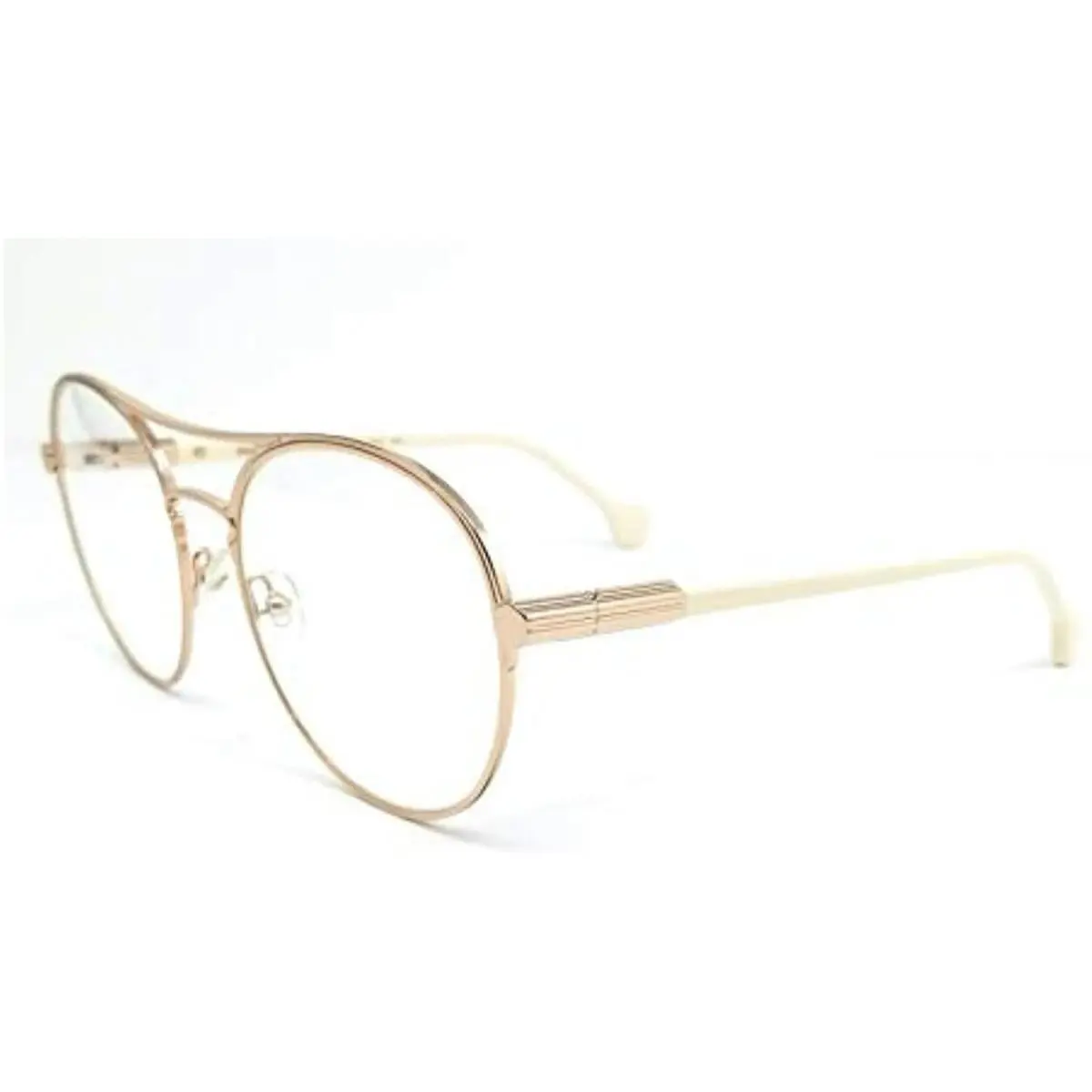 Salvatore Ferragamo SF2174 784 Rose Gold Ivory Eyeglasses 55mm with Case