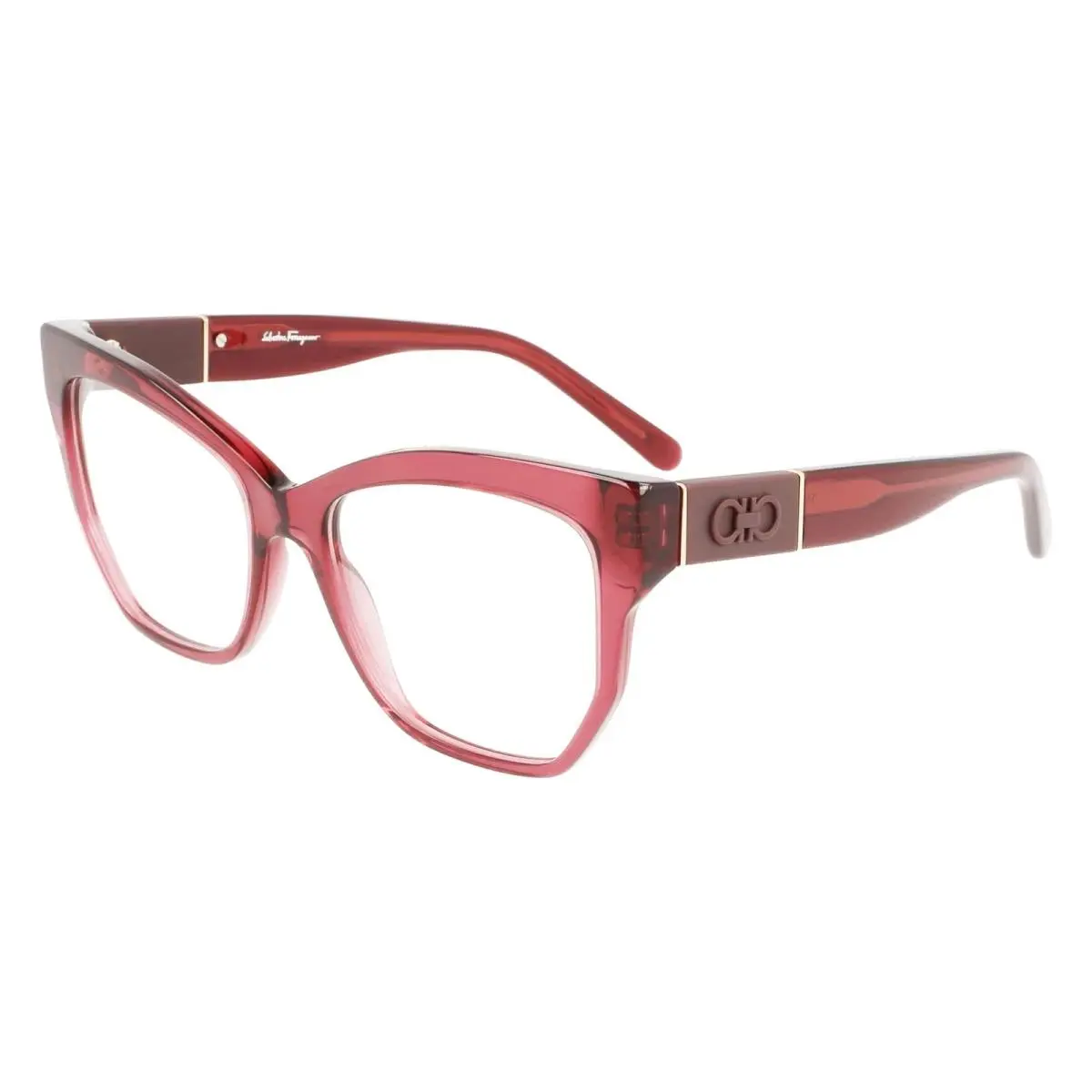 Salvatore Ferragamo SF 2936 655 Transparent Wine Eyeglasses 54/17/140 W/case