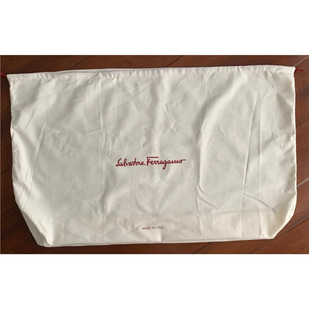 Salvatore Ferragamo 25.75” X 19 X 6.25” Cotton Drawstring Dust Bag