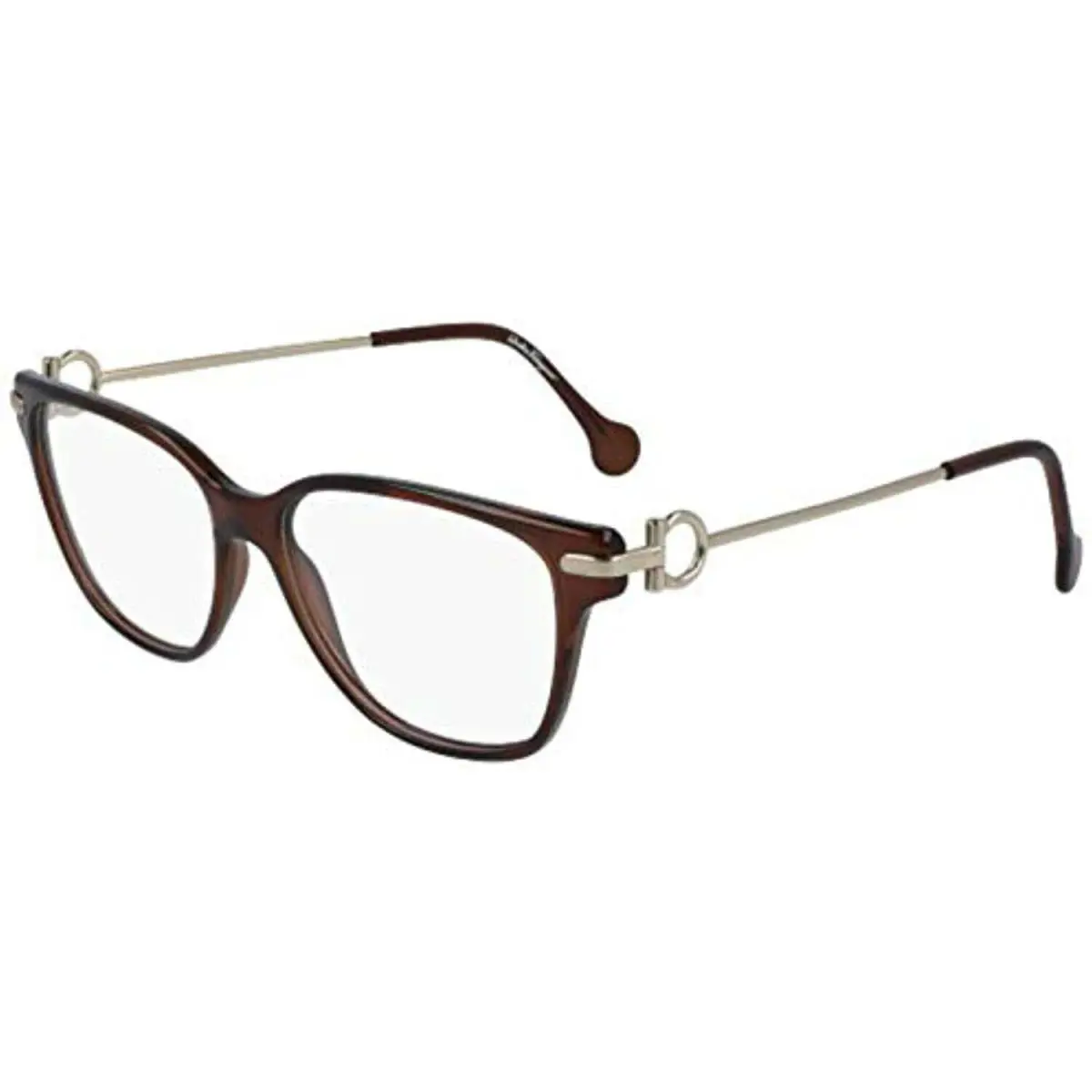 Salvatore Ferragamo SF2864 210 Crystal Brown Eyeglasses 53mm with SF Case - Frame: Brown, Manufacturer: 210