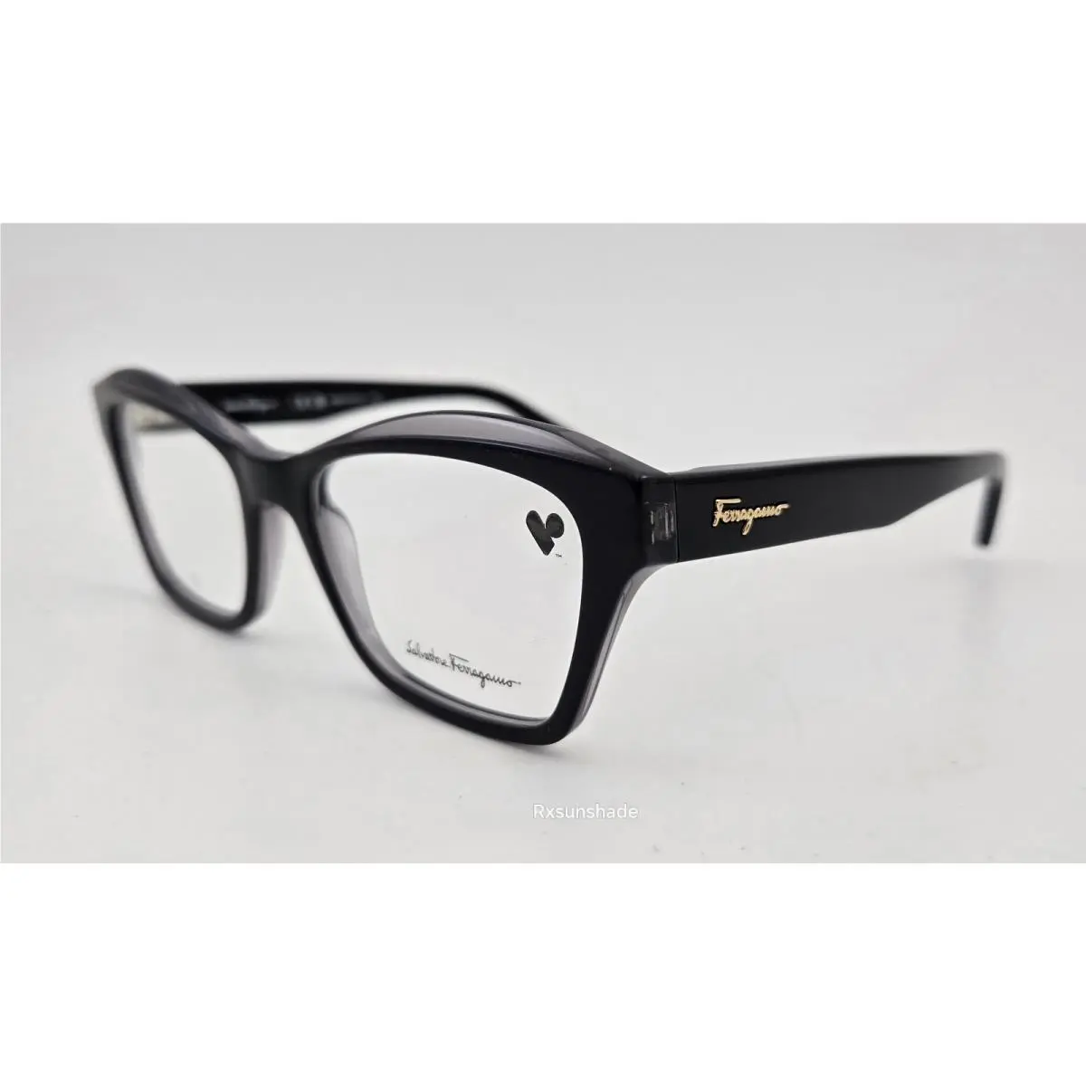 Salvatore Ferragamo Eyeglasses SF 2951 Color 022 Shiny Black Size 53 Cat Eye