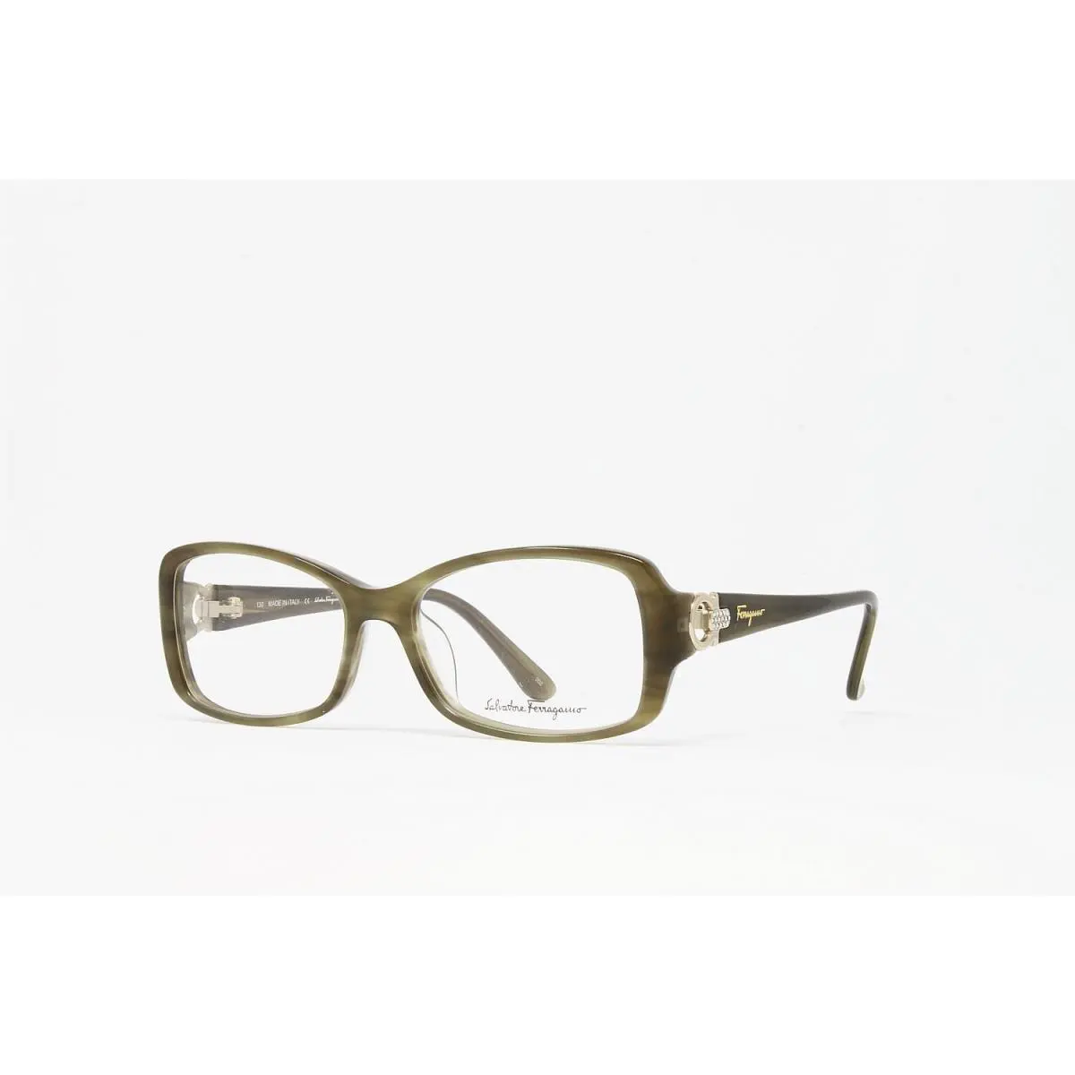 Salvatore Ferragamo Women`s Eyeglasses SF2610R 319 Striped Green 52mm