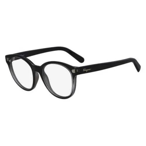 Salvatore Ferragamo Black Round Eyeglass Frames 52mm SF2767