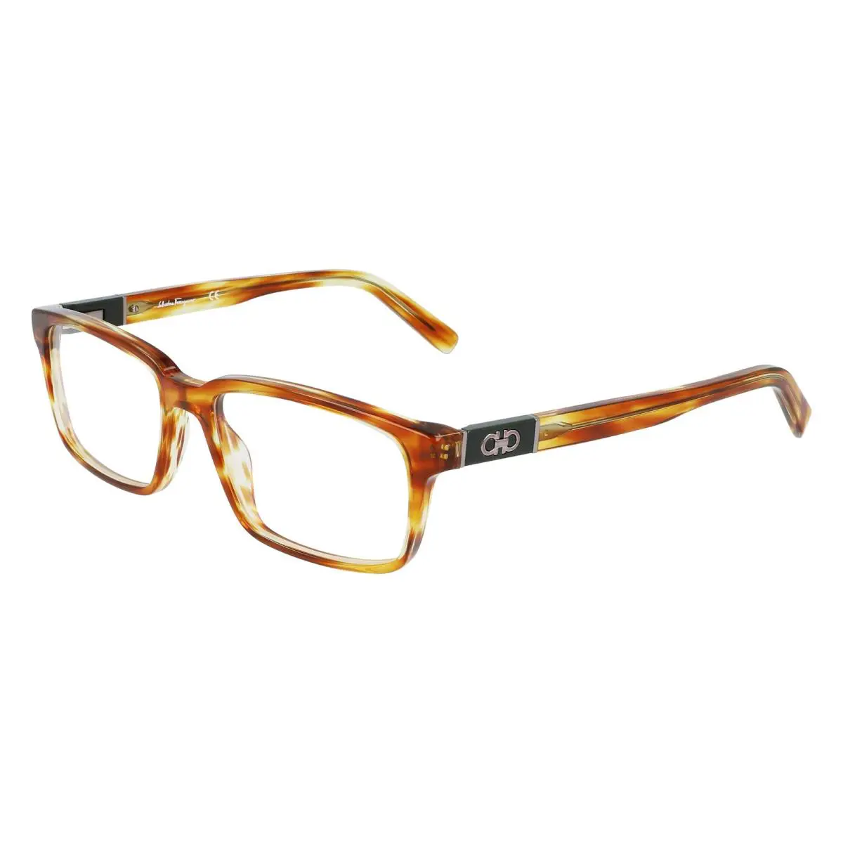 Salvatore Ferragamo SF 2772 216 Striped Brown Eyeglasses 57/17/145 with Case - Frame: Brown, Manufacturer: 216