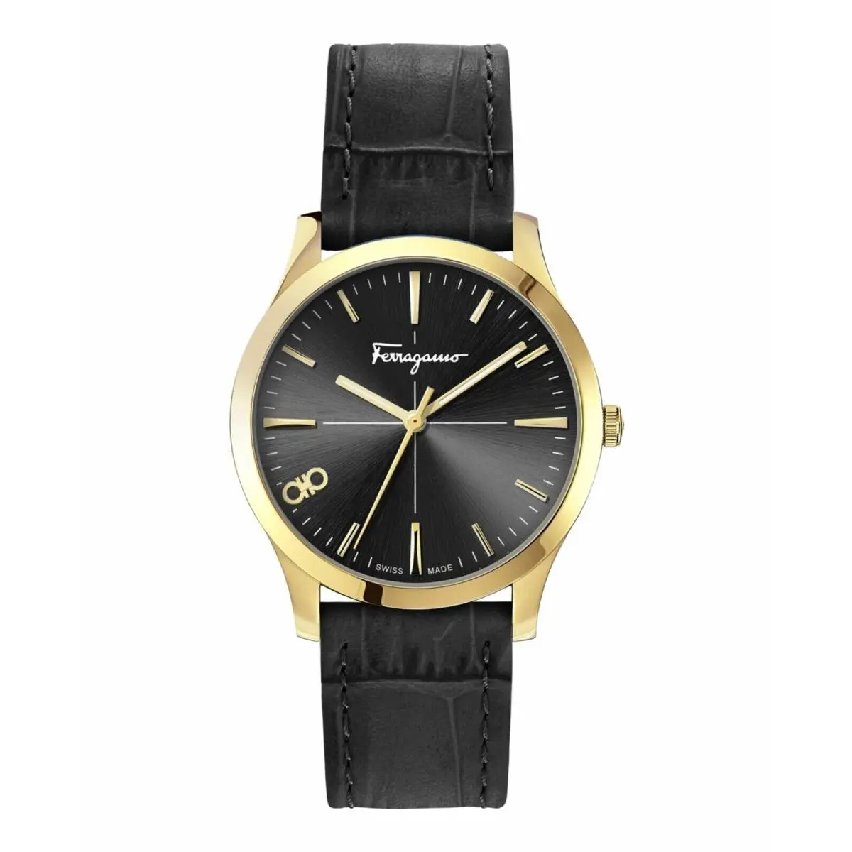 Salvatore Ferragamo Womens Black 35 mm Slim Formal Watch SFUC00321