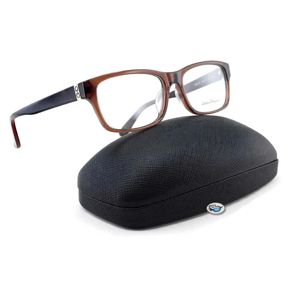 Salvatore Ferragamo Eyeglasses SF2677A 210 - Crystal Brown / Demo Lens