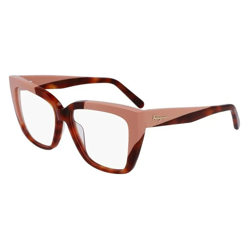 Salvatore Ferragamo Women`s Butterfly 54mm Eyeglasses Frames Tortoise