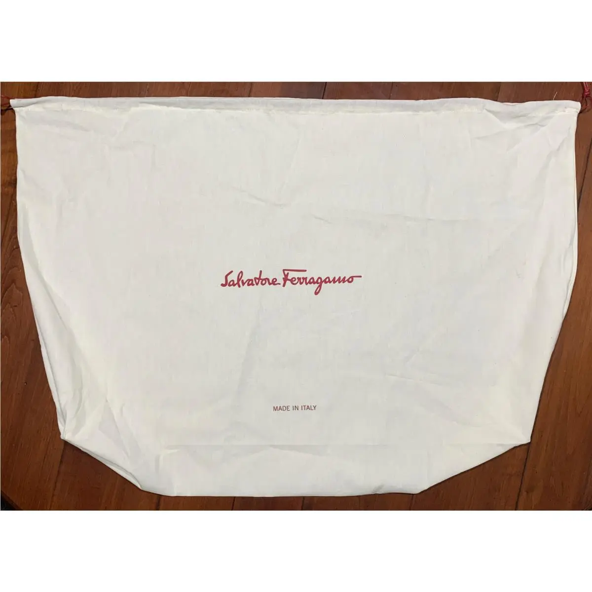 Salvatore Ferragamo 25” X 18 X 6” Cotton Drawstring Dust Storage Bag
