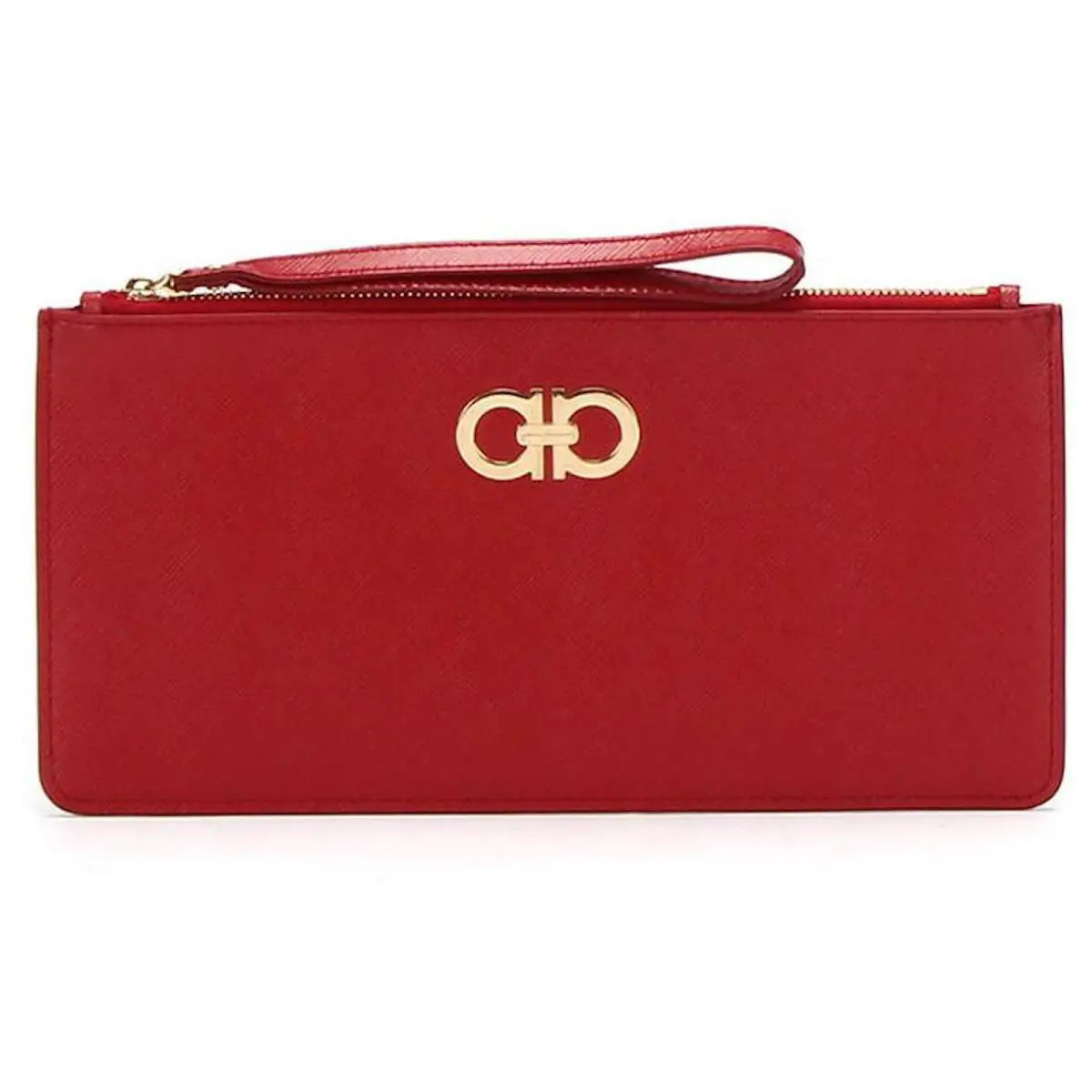Gancini Women`s 600005 Red Cosmetic Wristlet by Salvatore Ferragamo
