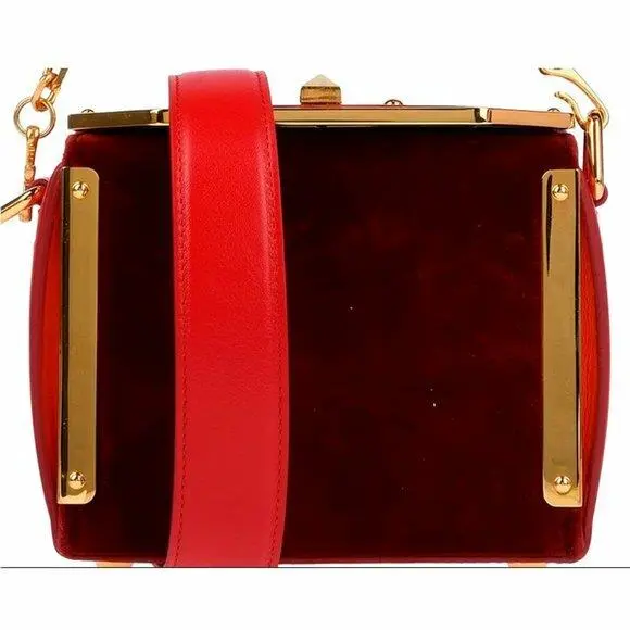 Alexander Mcqueen Velvet Box Bag 16