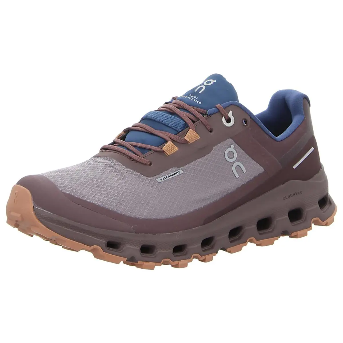 On Running Cloudvista Waterproof Women`s Running Shoes Zinc Grape US 10