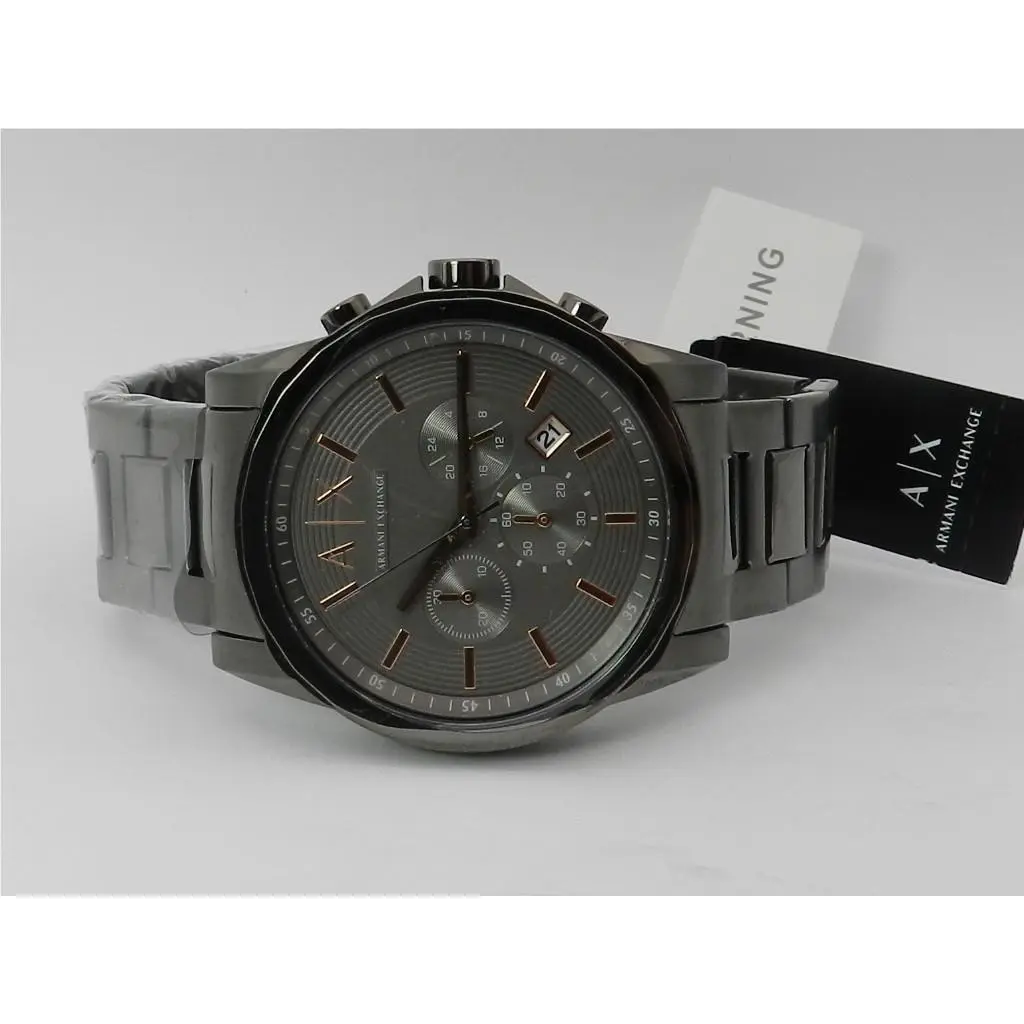 A X  Men`s Chronograph Gunmetal Gray Stainless Steel Watch AX2086 by Armani Exchange