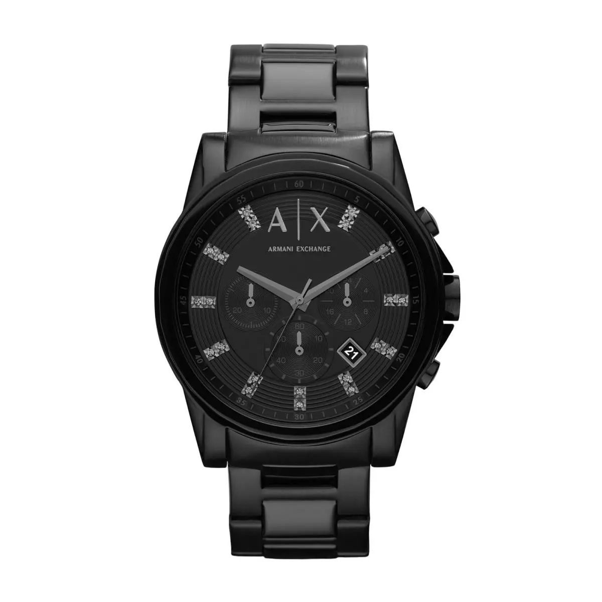 Armani Exchange A X Mens Chronograph Black Stainless Steel Watch