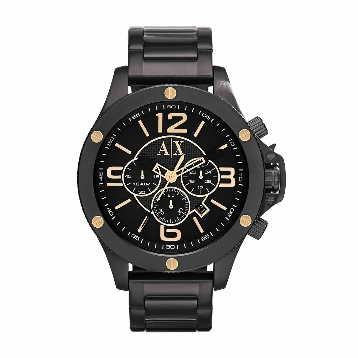 A X  Men Chronograph Black Steel Watch AX1513 by Armani Exchange