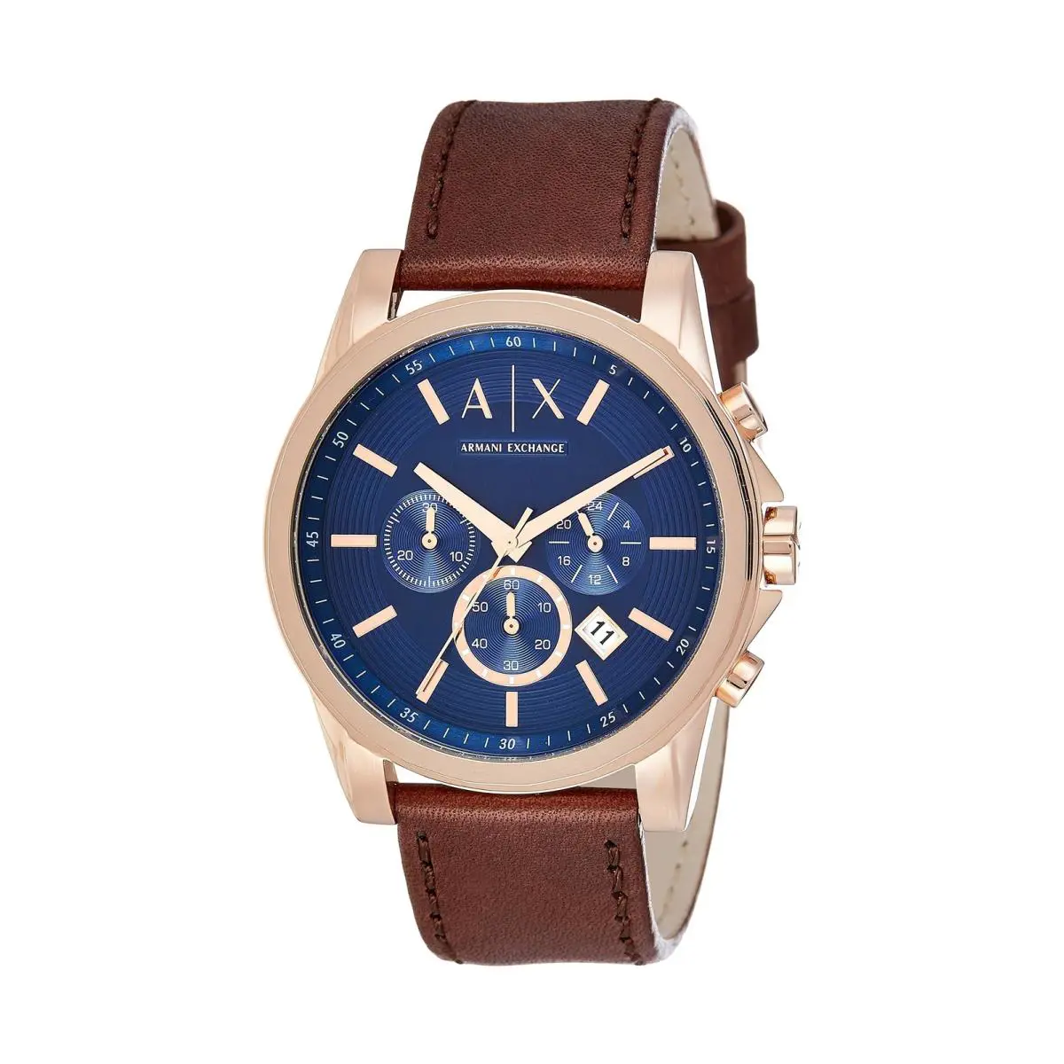 Armani Exchange Men`s AX2508 Brown Leather Watch