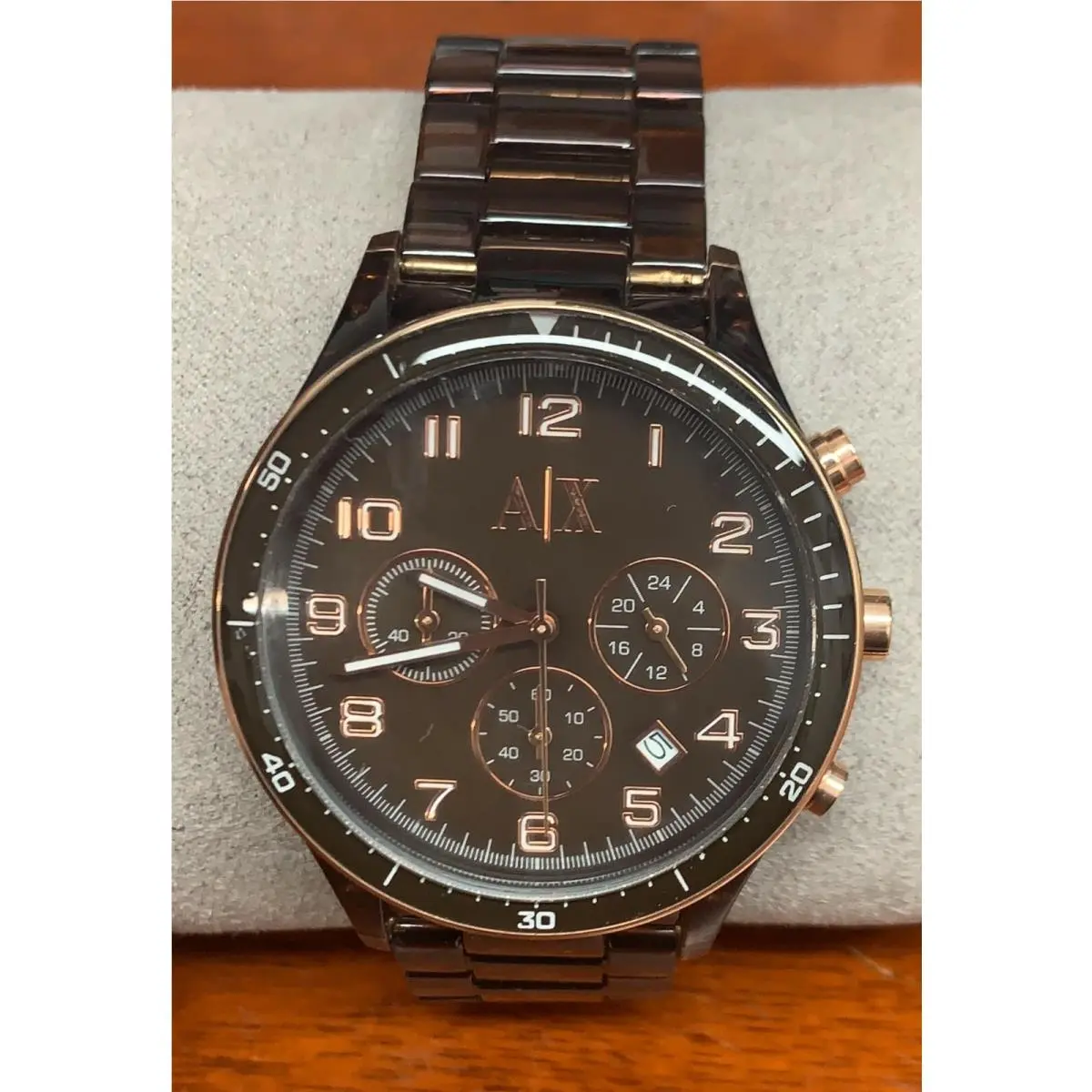 Chrono Quartz Plastic Men`s Watch AX5105 by Armani Exchange