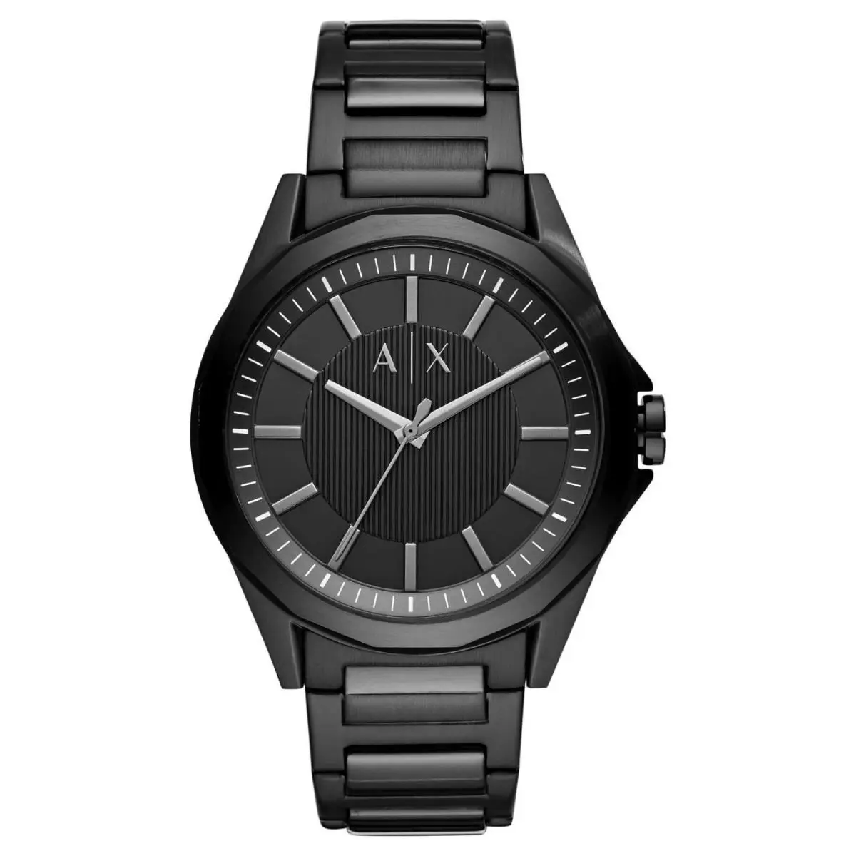 Armani Exchange Men`s Drexler Black Dial Watch - AX2620 - Dial: Black, Band: Black