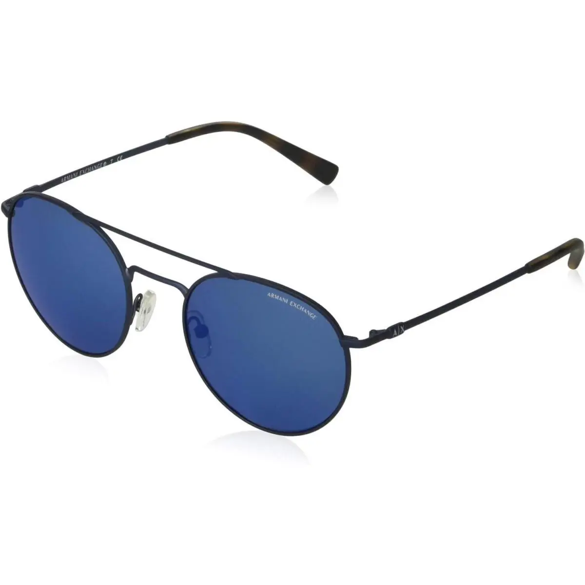 A X Armani Exchange AX2028S 611155 53mm Metal Round Sunglasses