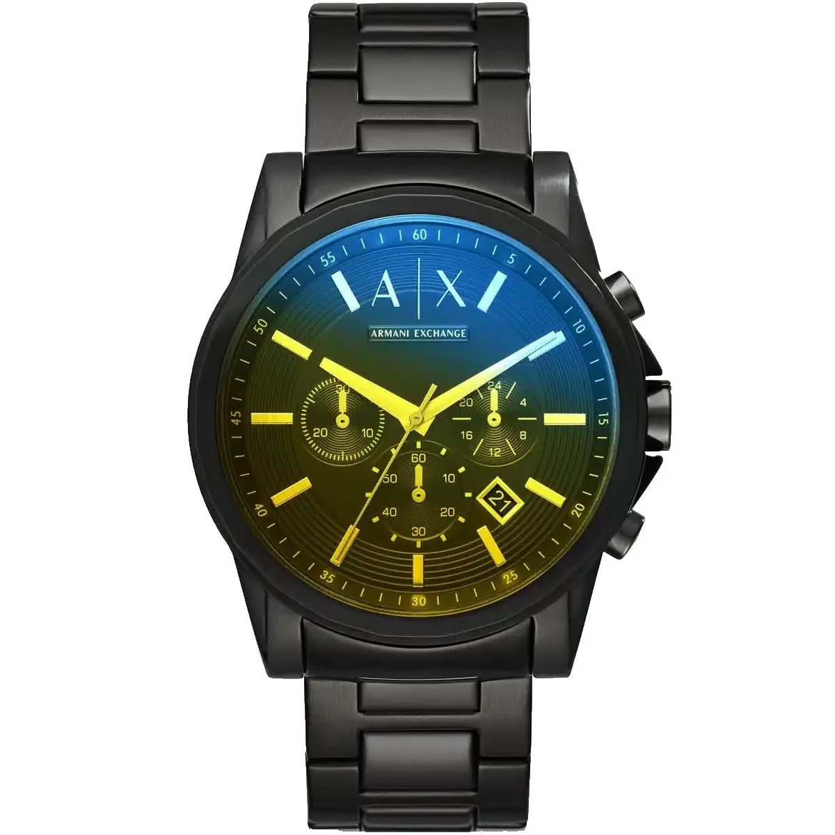 Armani Exchange Chronograph AX2513 Black Dial Bracelet 45MM Mens Watch
