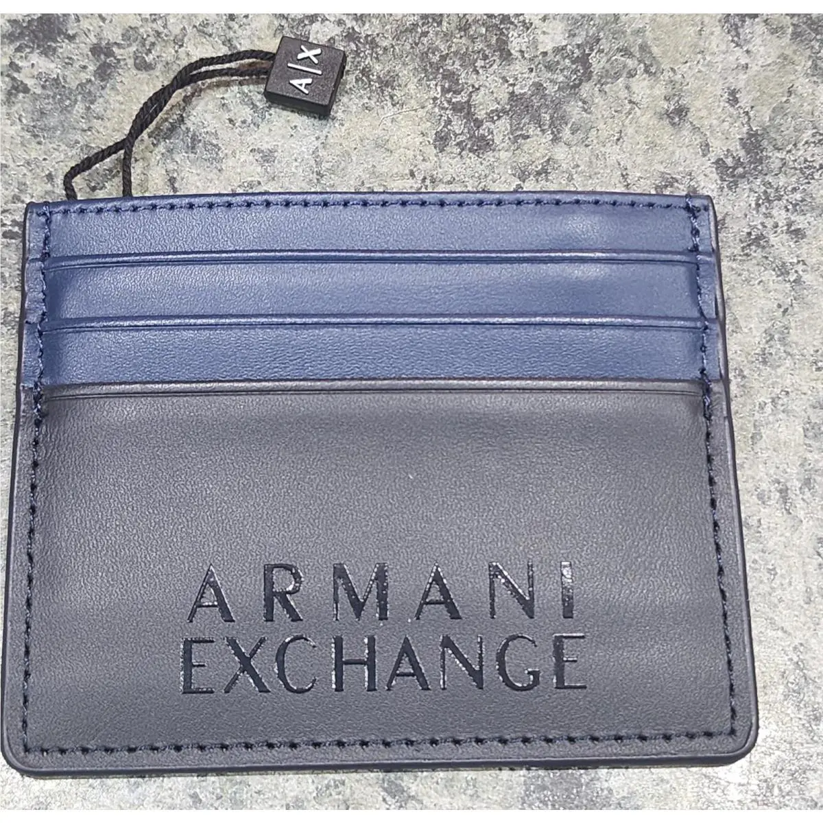 Armani Exchange AX Mens Credit Card Wallet Logo