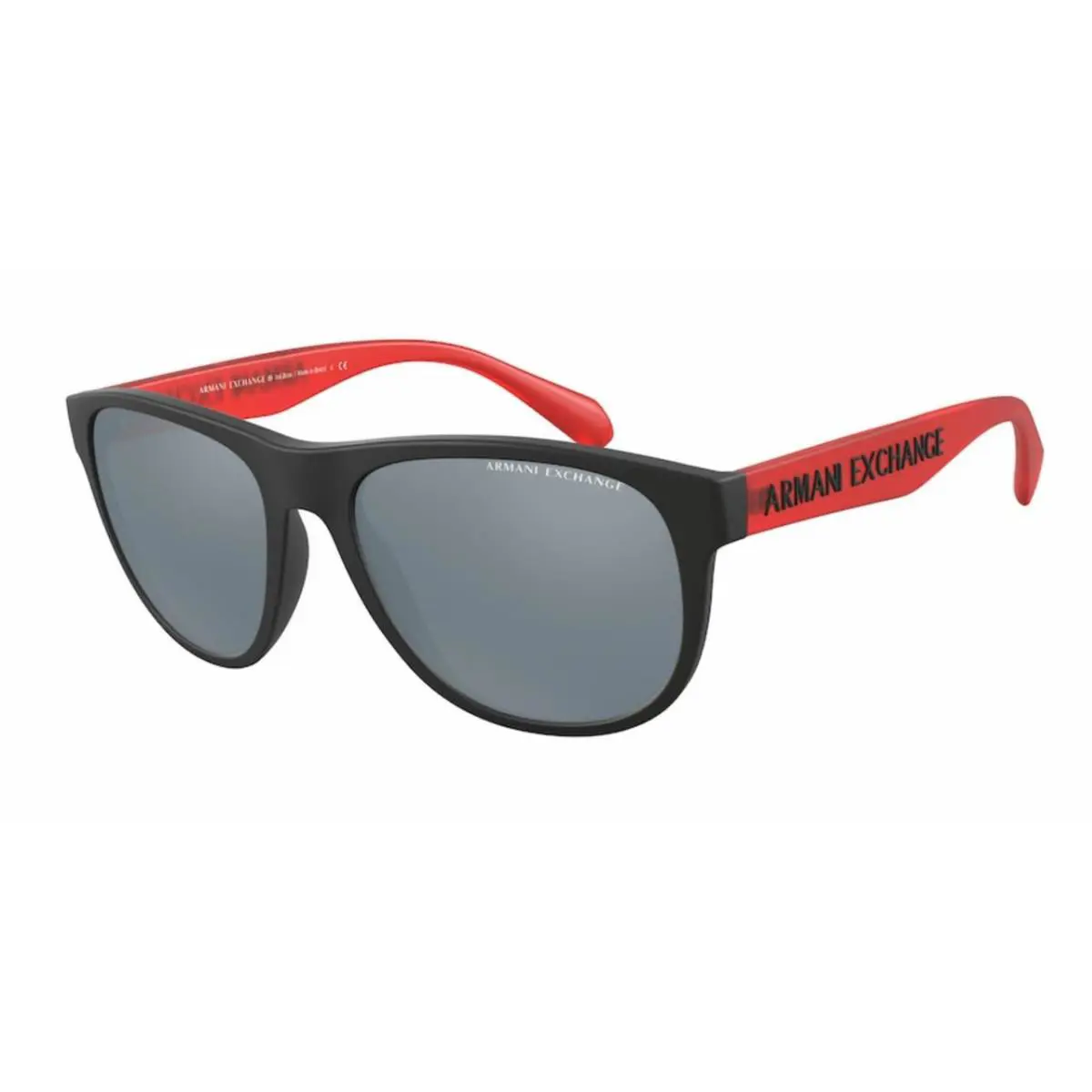 Armani Exchange AX4096S 80786G Black Square 57 mm Men`s Polarized Sunglasses