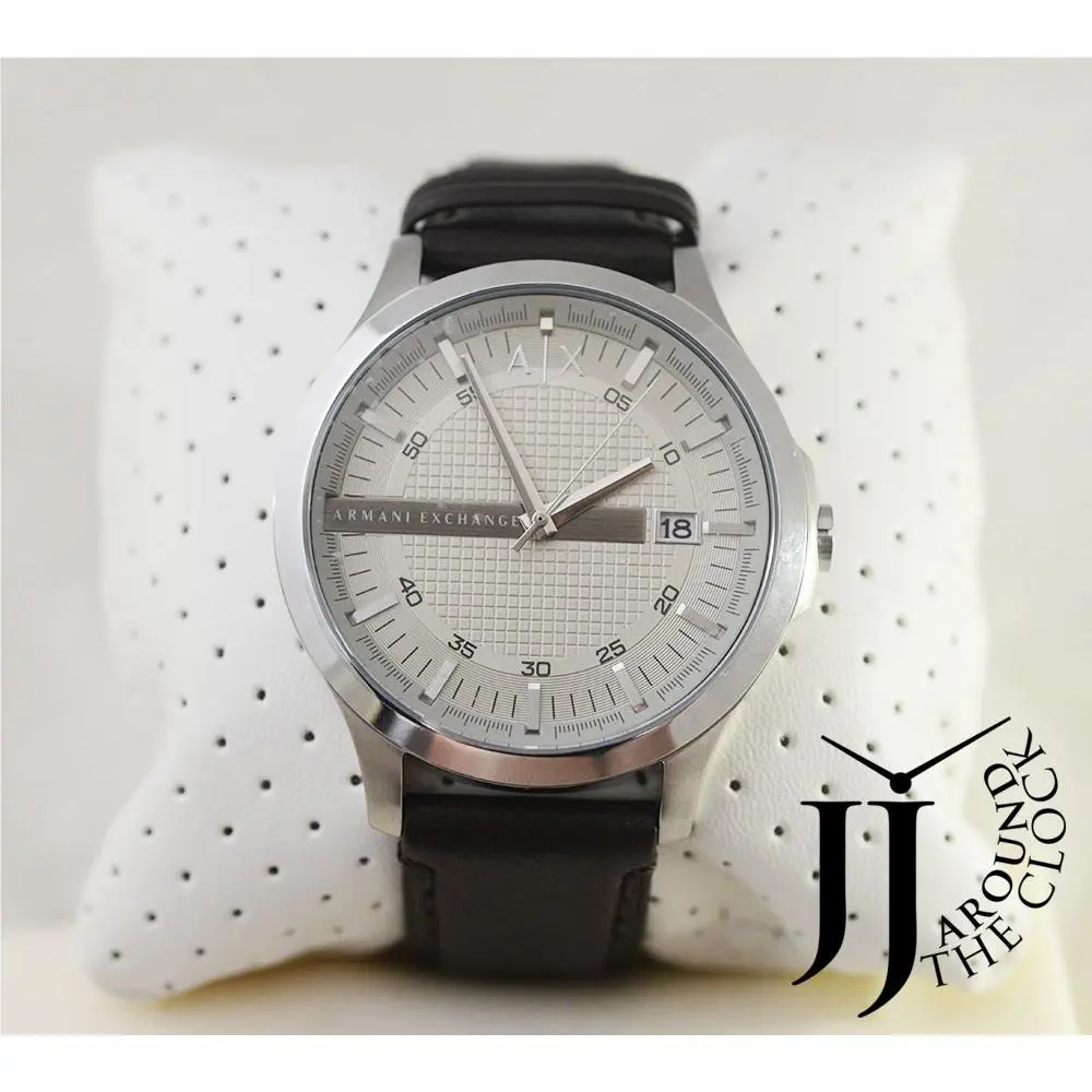 Armani Exchange Men`s `classic` Brown Leather Watch AX2100