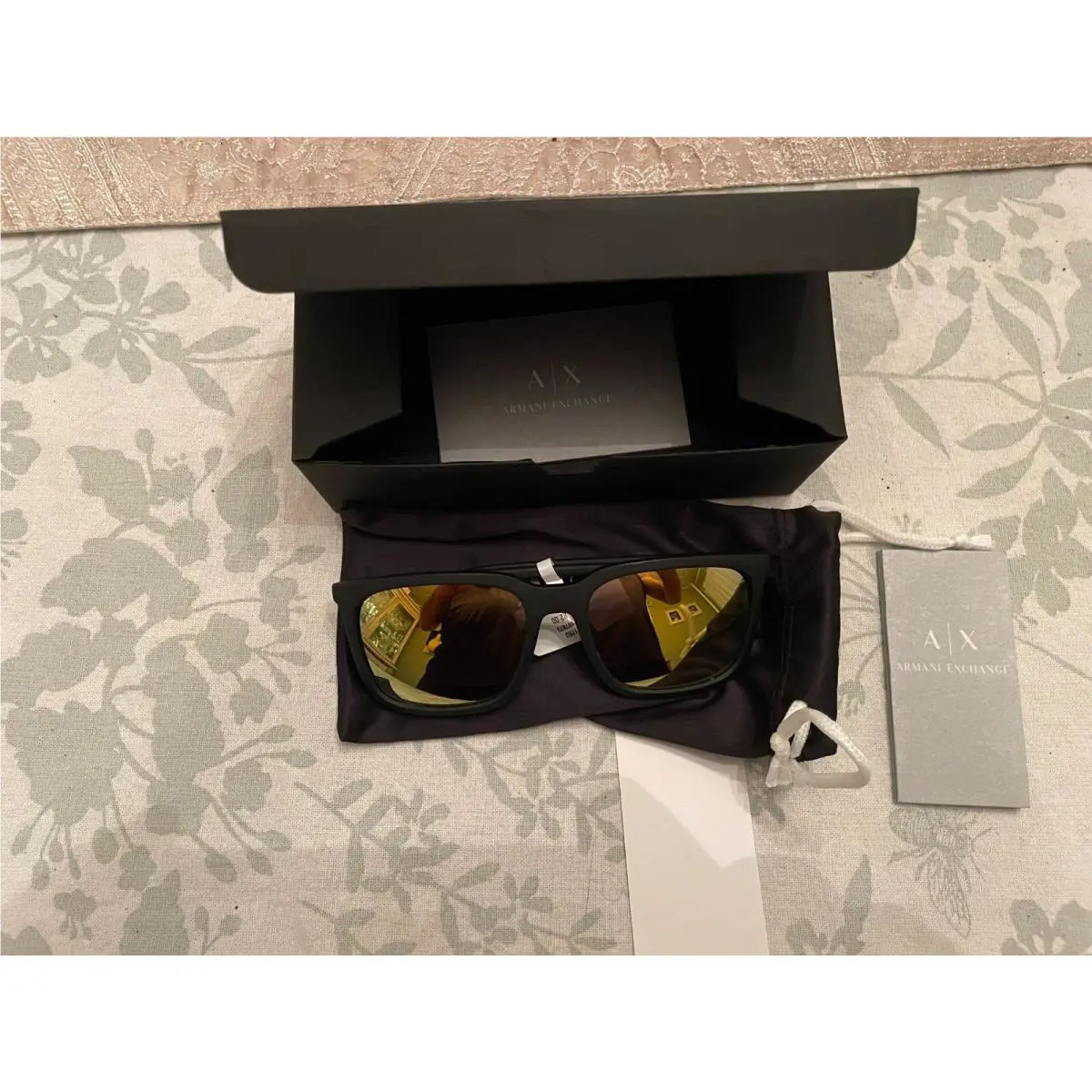 Men`s Armani Exchange AX4117SU Rectangle 57mm Sunglasses
