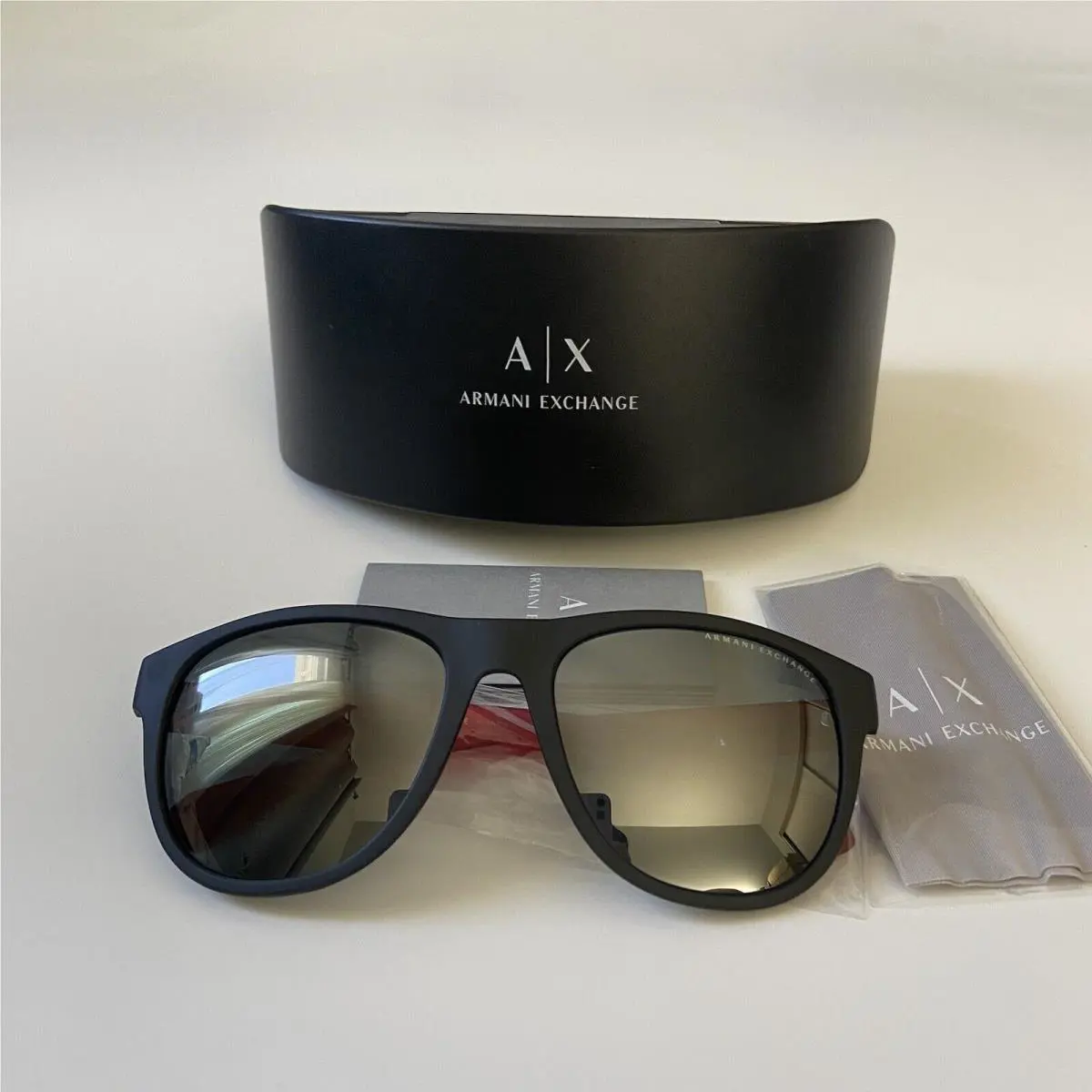 Armani Exchange Sunglasses Shades AX4096 80786G 57-18-140 140mm Black Red AX