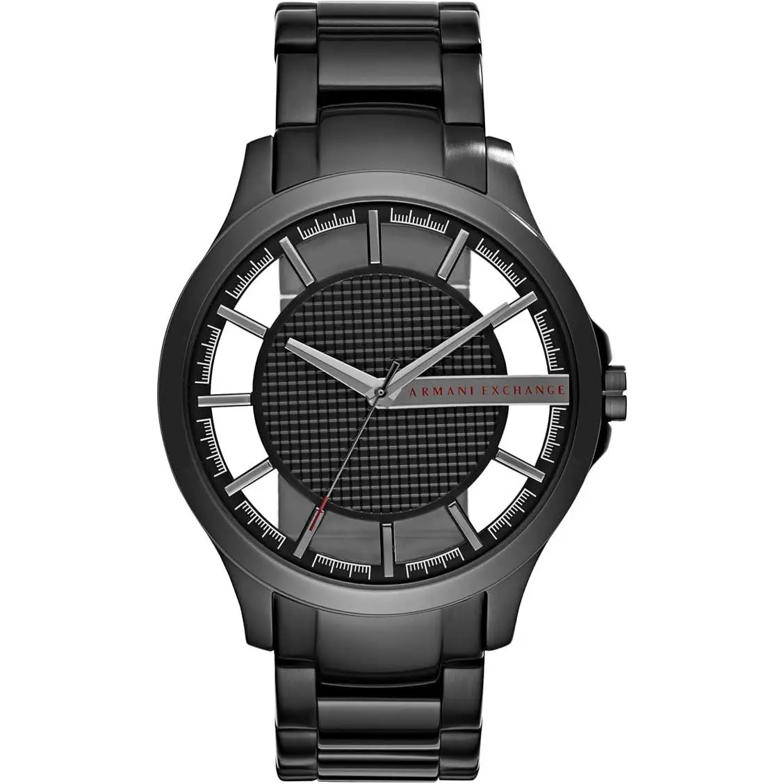 Armani Exchange 46mm Men`s 3-Hand Black Stainless Steel Watch AX2189