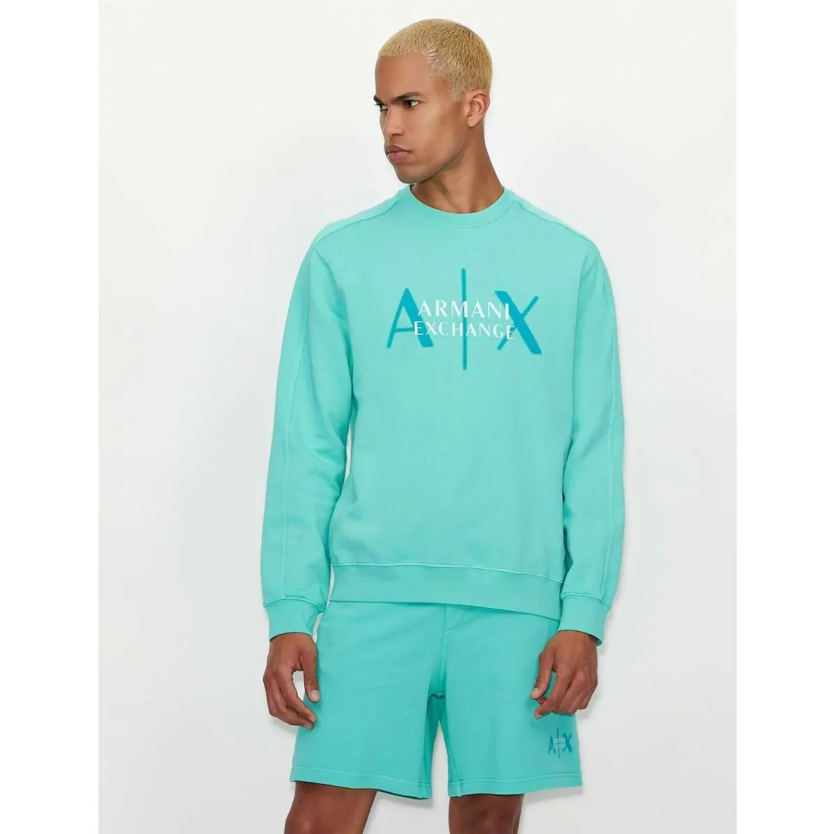 Armani Exchange Men`s Logo Long Sleeve Pullover Large W Tag