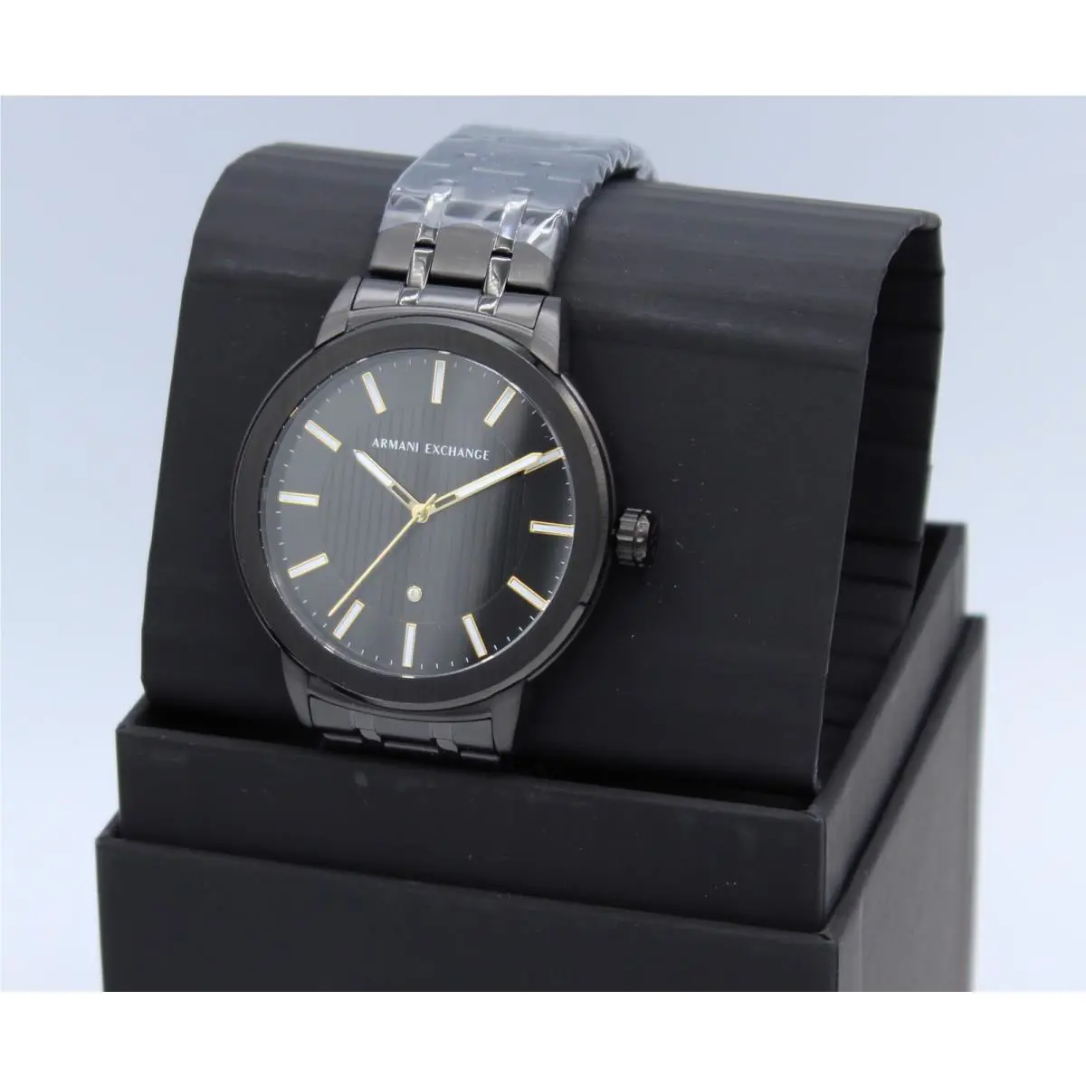 Armani Exchange Diamond Maddox Black Men`s AX1465 Watch