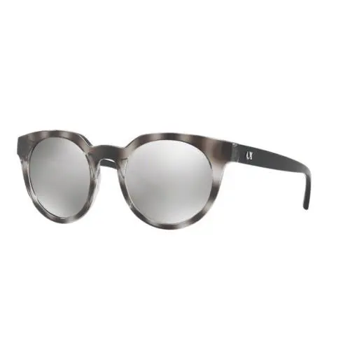 Armani Exchange Sunglass AX4062S 82166G Gray Havana/light Silver Mirror 50mm
