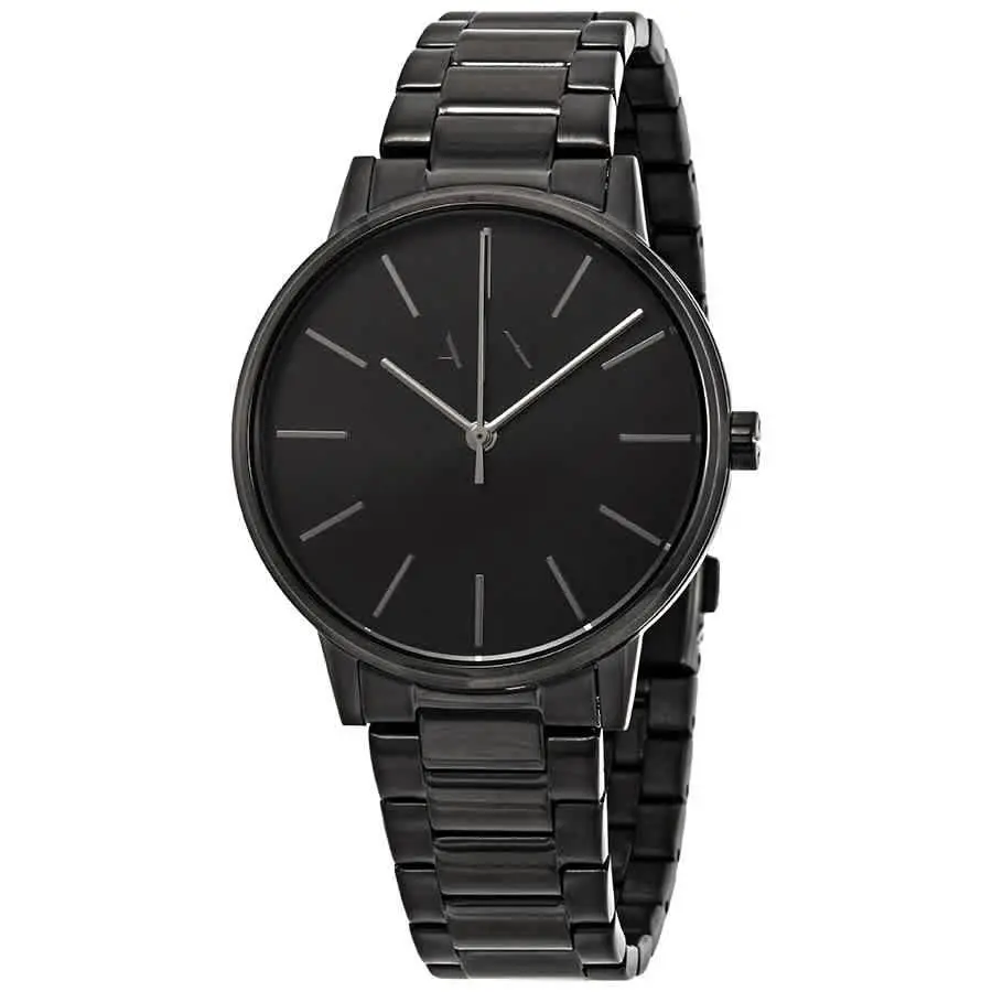 Armani Exchange Cayde Black Dial Men`s Watch AX2701 - Dial: Black, Band: Black PVD, Bezel: Black PVD