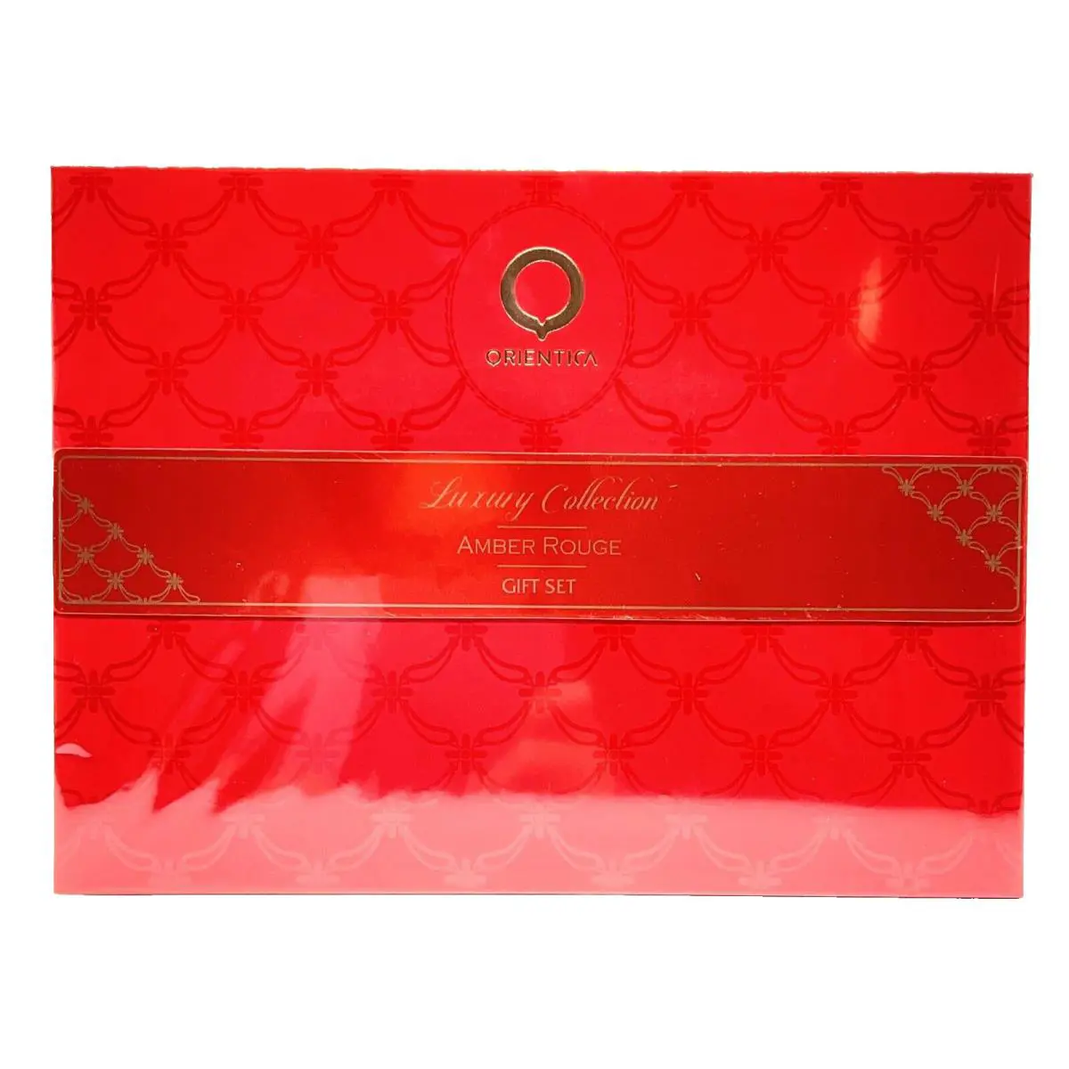 Orientica Amber Rouge 4pc Gift Set Unisex 2.7 oz + 0.25 oz + 2 x 0.33 oz Edp