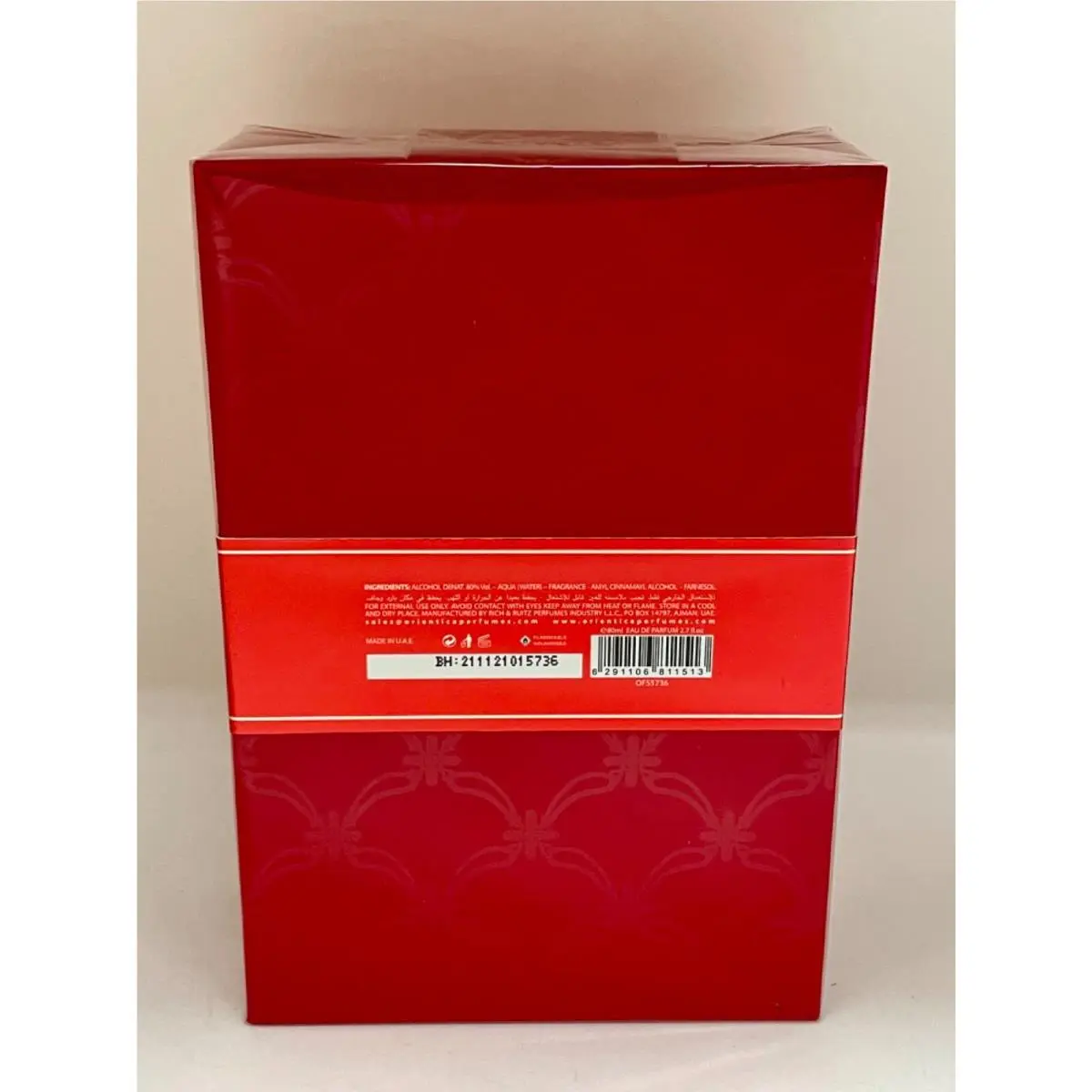 Orientica Amber Rouge by Orientica 2.7 oz Edp Cologne Perfume Unisex