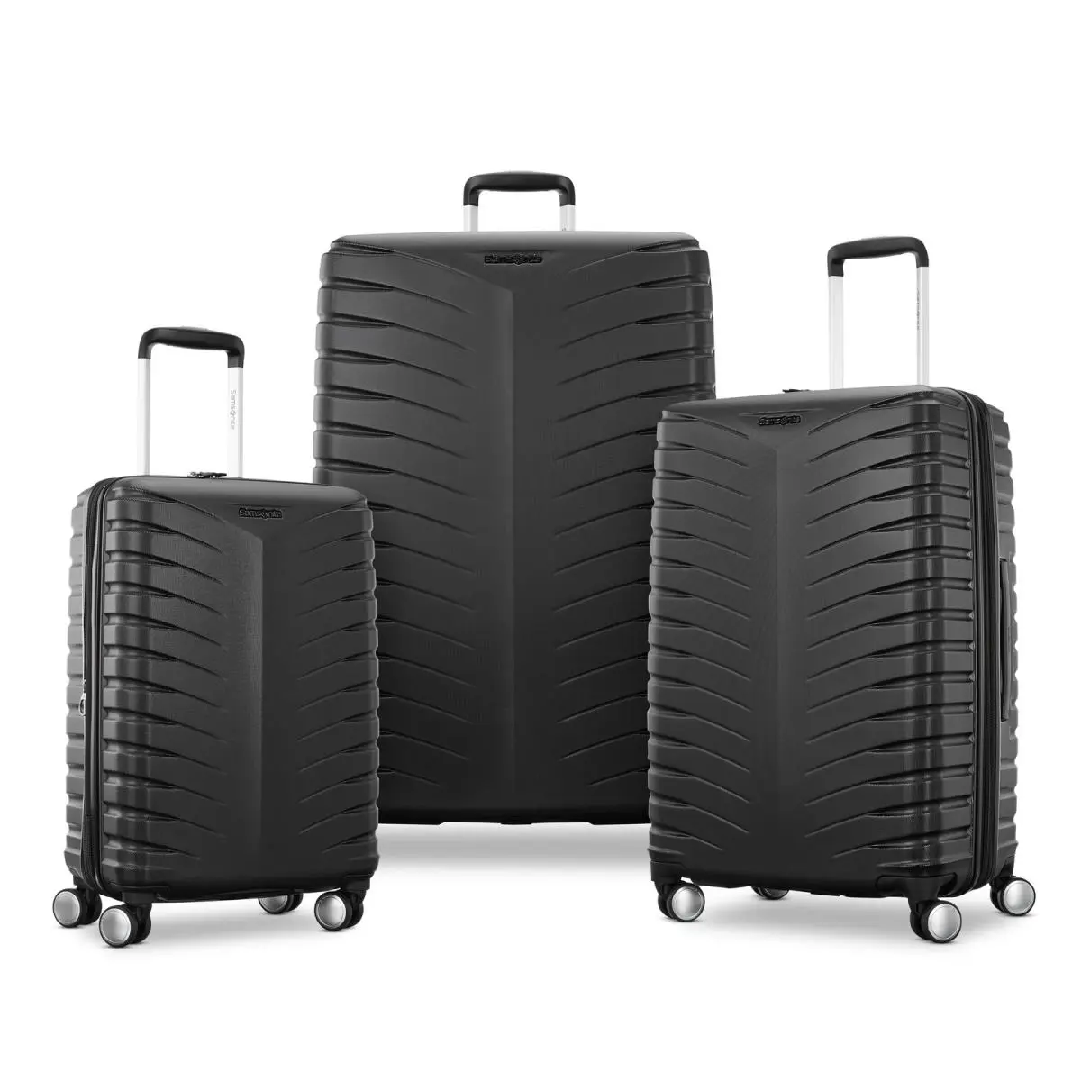 Pivot 3 Hardside Spinner 3 Piece Set Co/m/l - Luggage ALL BLACK by Samsonite