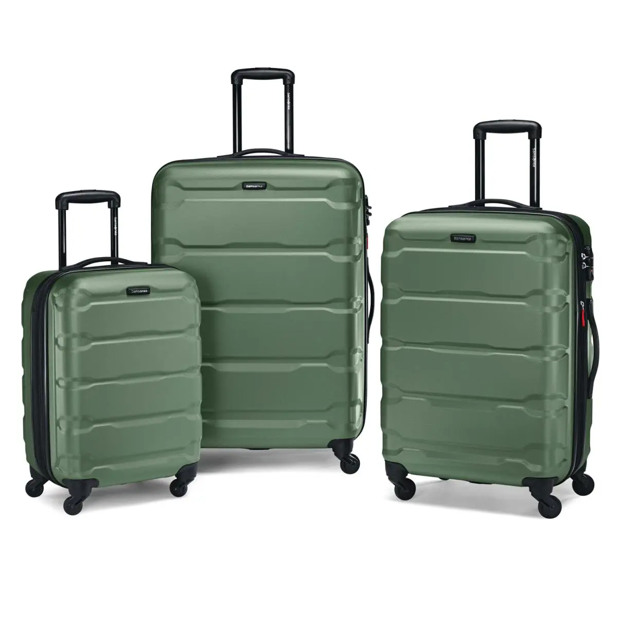 Omni 3 Piece Hardside Luggage Nested Spinner Suitcase Set 20 /24 /28 Army Green (68311-2209) by Samsonite