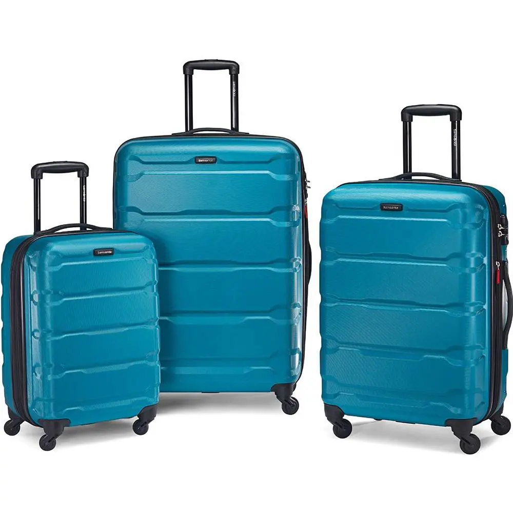 Omni 3 Piece Hardside Luggage Nested Spinner Suitcase Set 20 /24 /28 Caribbean Blue (68311-2479) by Samsonite