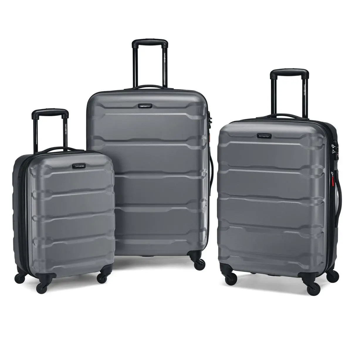 Omni 3 Piece Hardside Luggage Nested Spinner Suitcase Set 20 /24 /28 Charcoal (68311-1174) by Samsonite