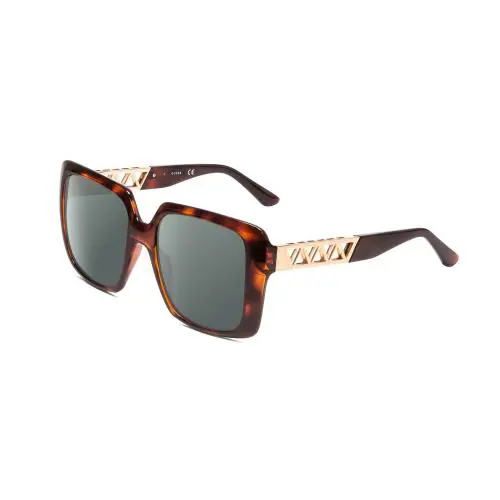GU7689 Lady Polarize Sunglass Tortoise Havana Brown Gold 55mm Lens Options Smoke Grey Polar by Guess