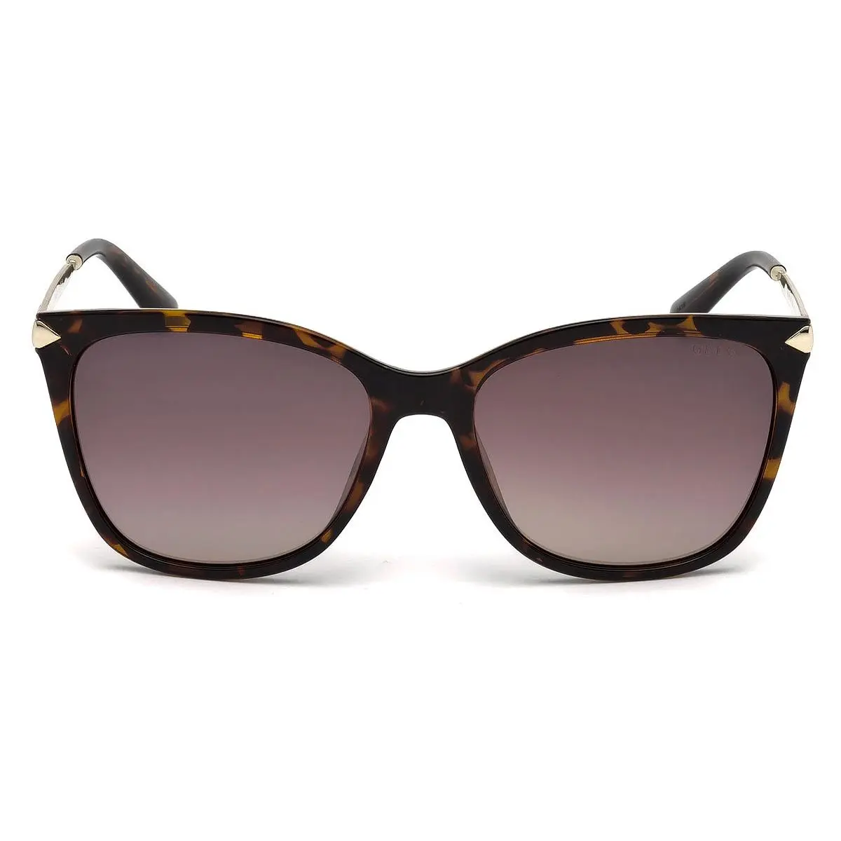 Guess GU7483 Sunglasses Shiny Havana Gold Brown Gradient Light Flash 56mm