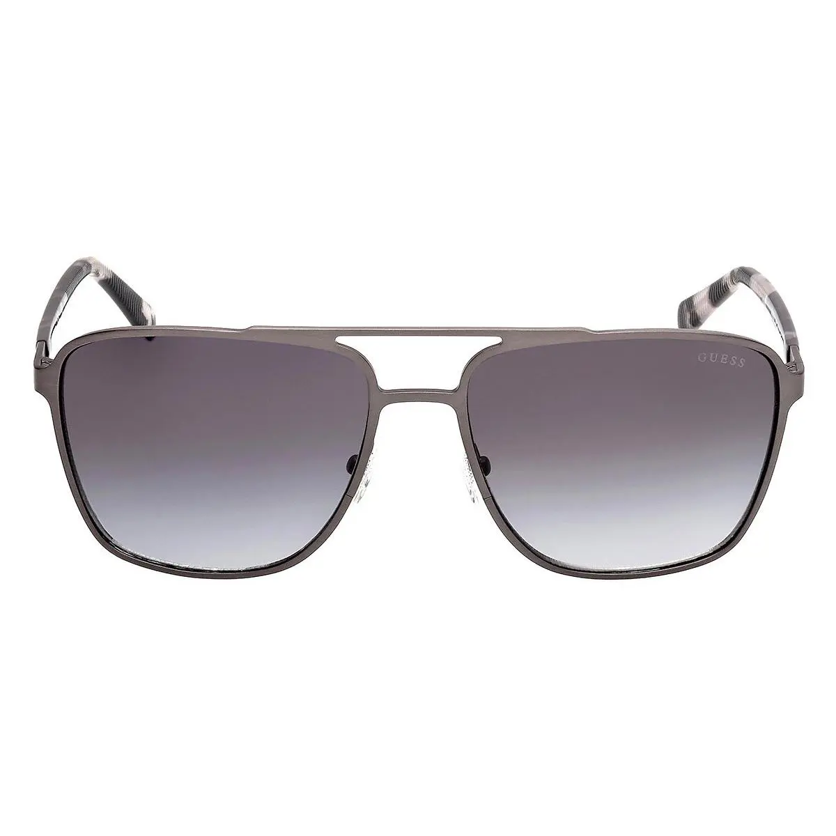 Guess GU00210 Sunglasses Male Shiny Satin Dark Ruthenium 60mm