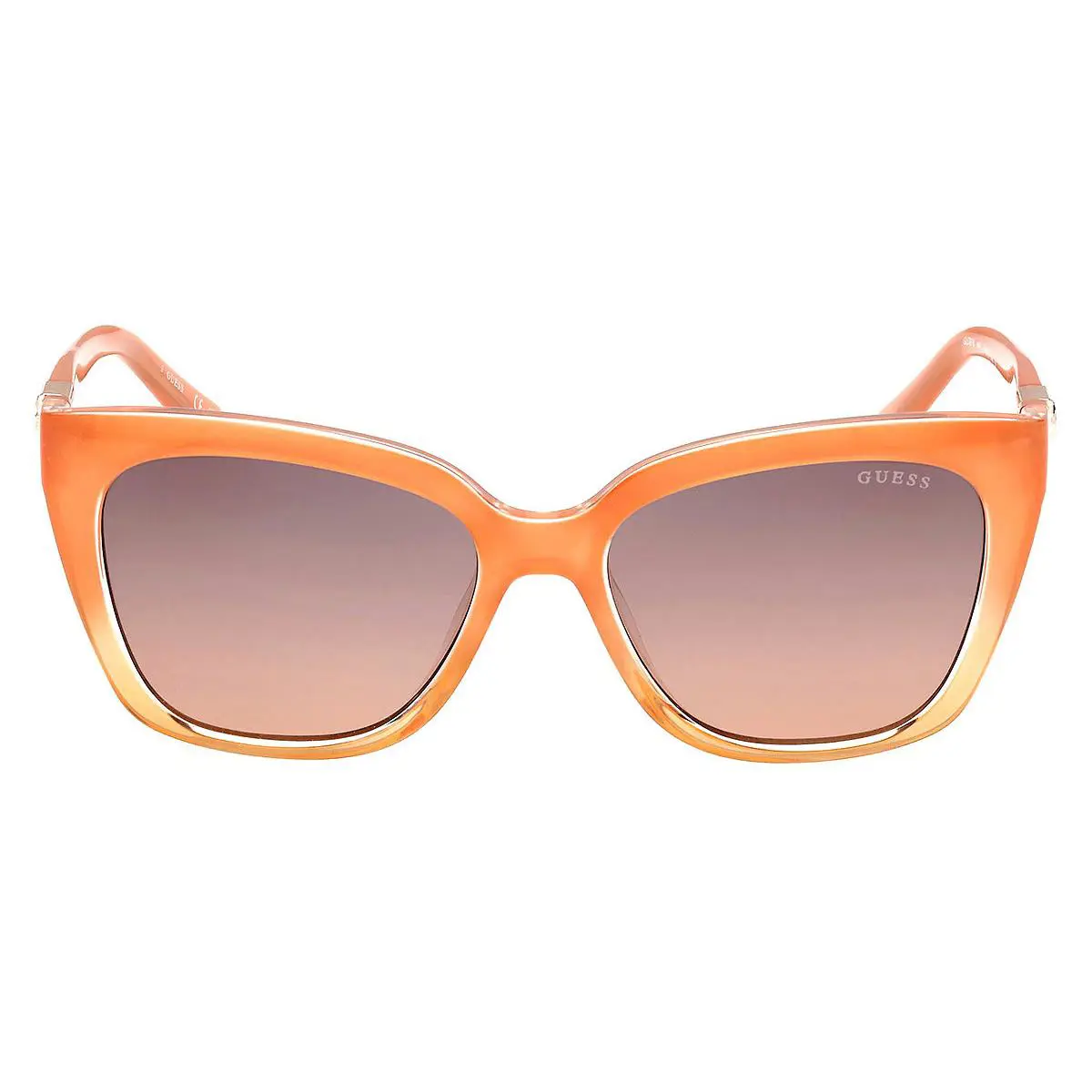 Guess GU7878 Sunglasses Orange/other Gradient Brown 55mm - Frame: Orange/Other / Gradient Brown, Lens: Gradient Brown