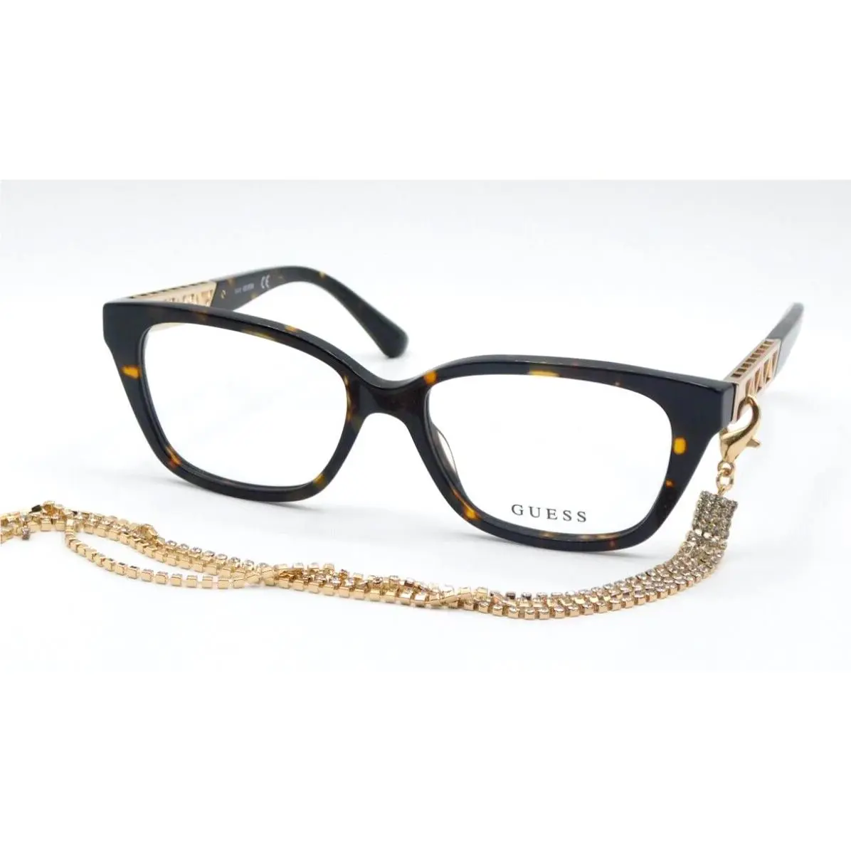 Guess GU2784 052 Tortoise Plastic Cat Eye Optical Eyeglasses Frame 55-16-140 RX